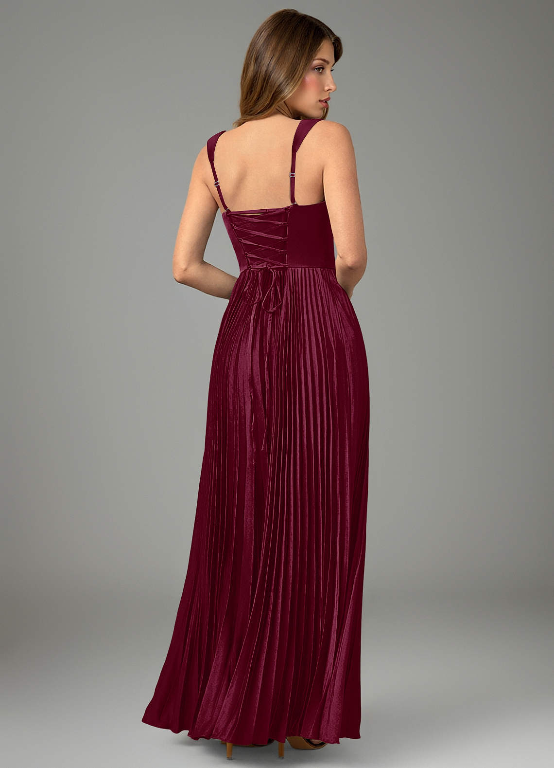 Avenelle A-Line Sweetheart Stretch Satin Bridesmaid Dress in Mulberry