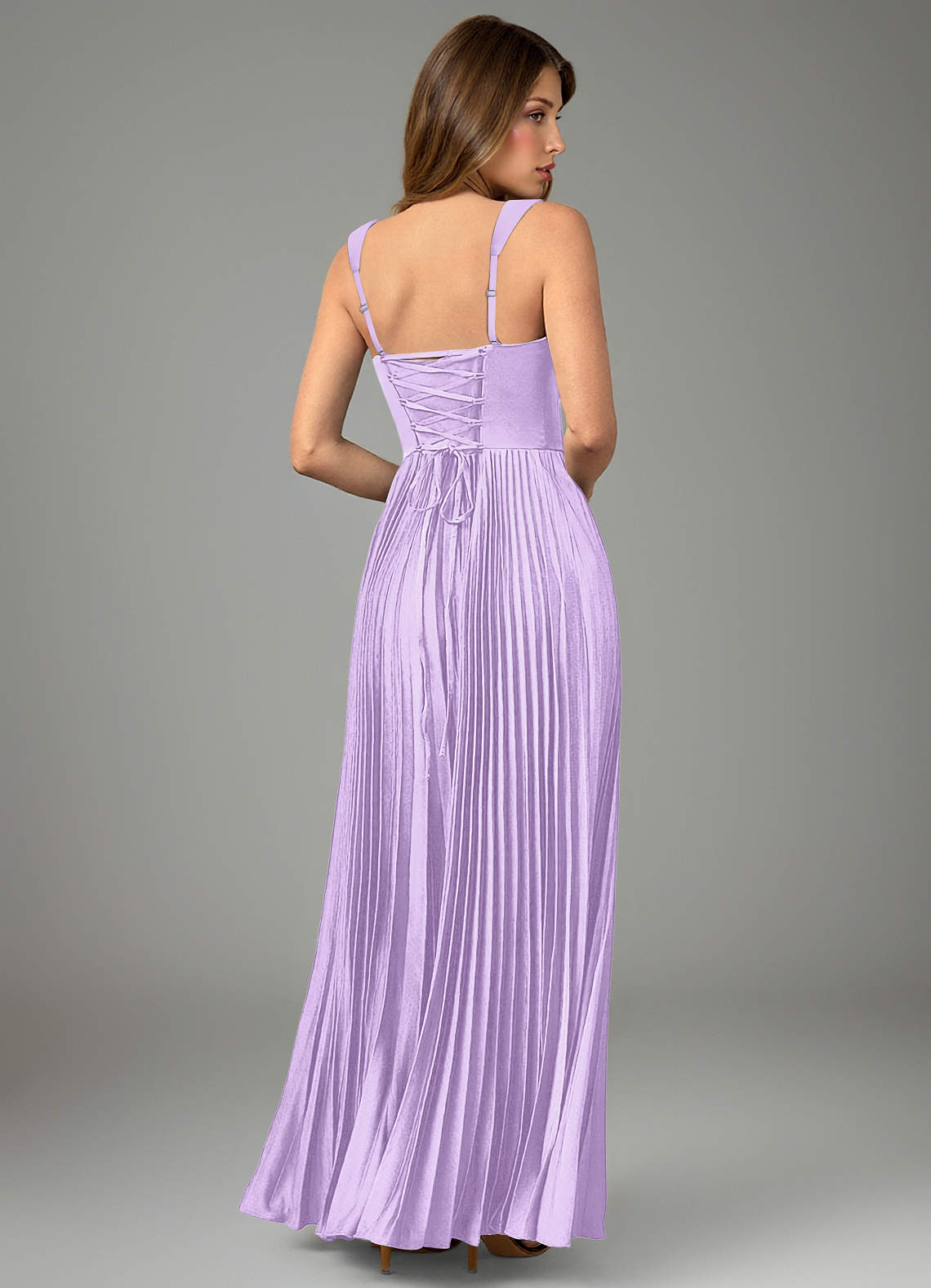 Avenelle A-Line Sweetheart Stretch Satin Bridesmaid Dress in Lilac