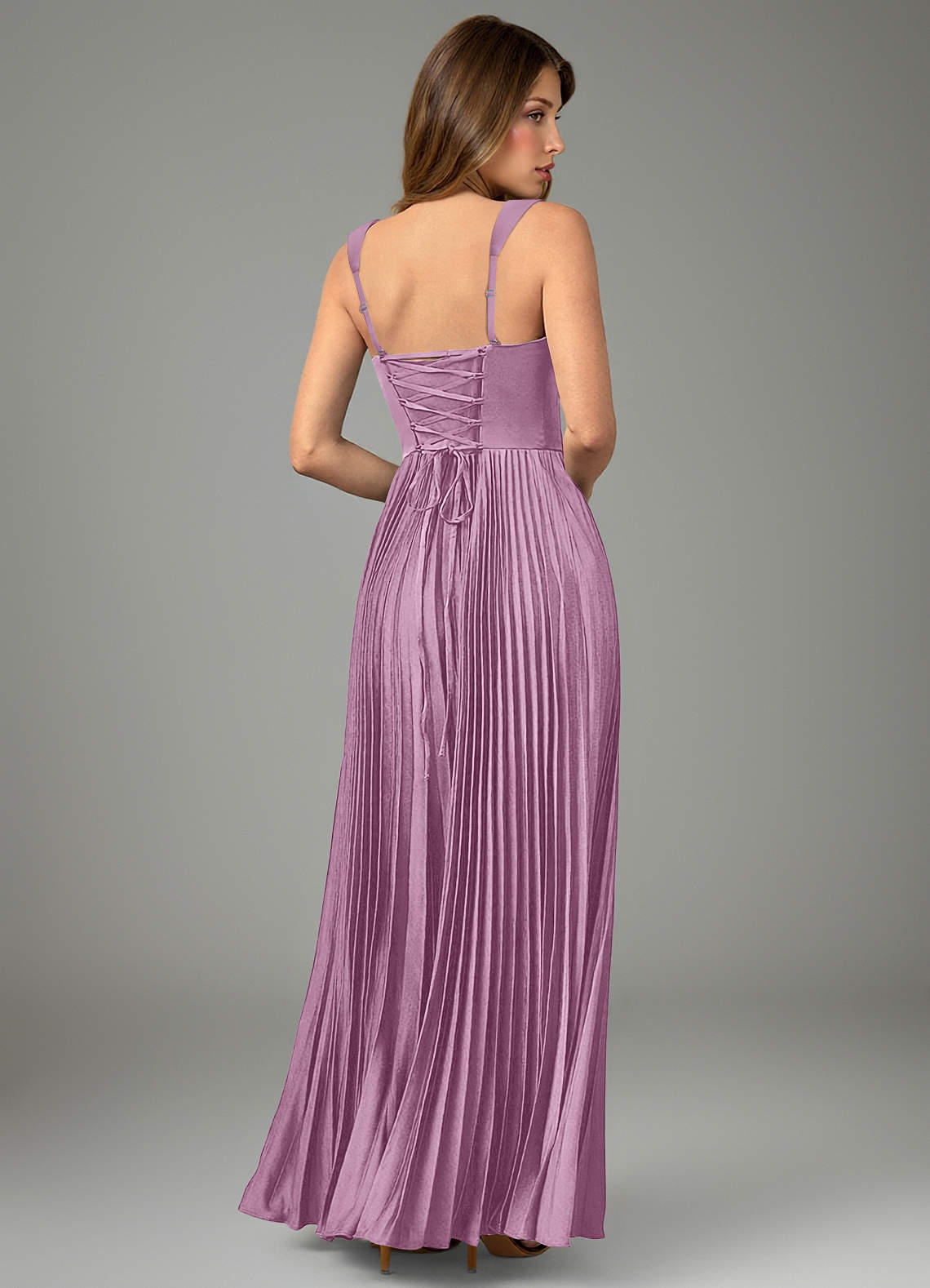 Avenelle A-Line Sweetheart Stretch Satin Bridesmaid Dress in Wisteria