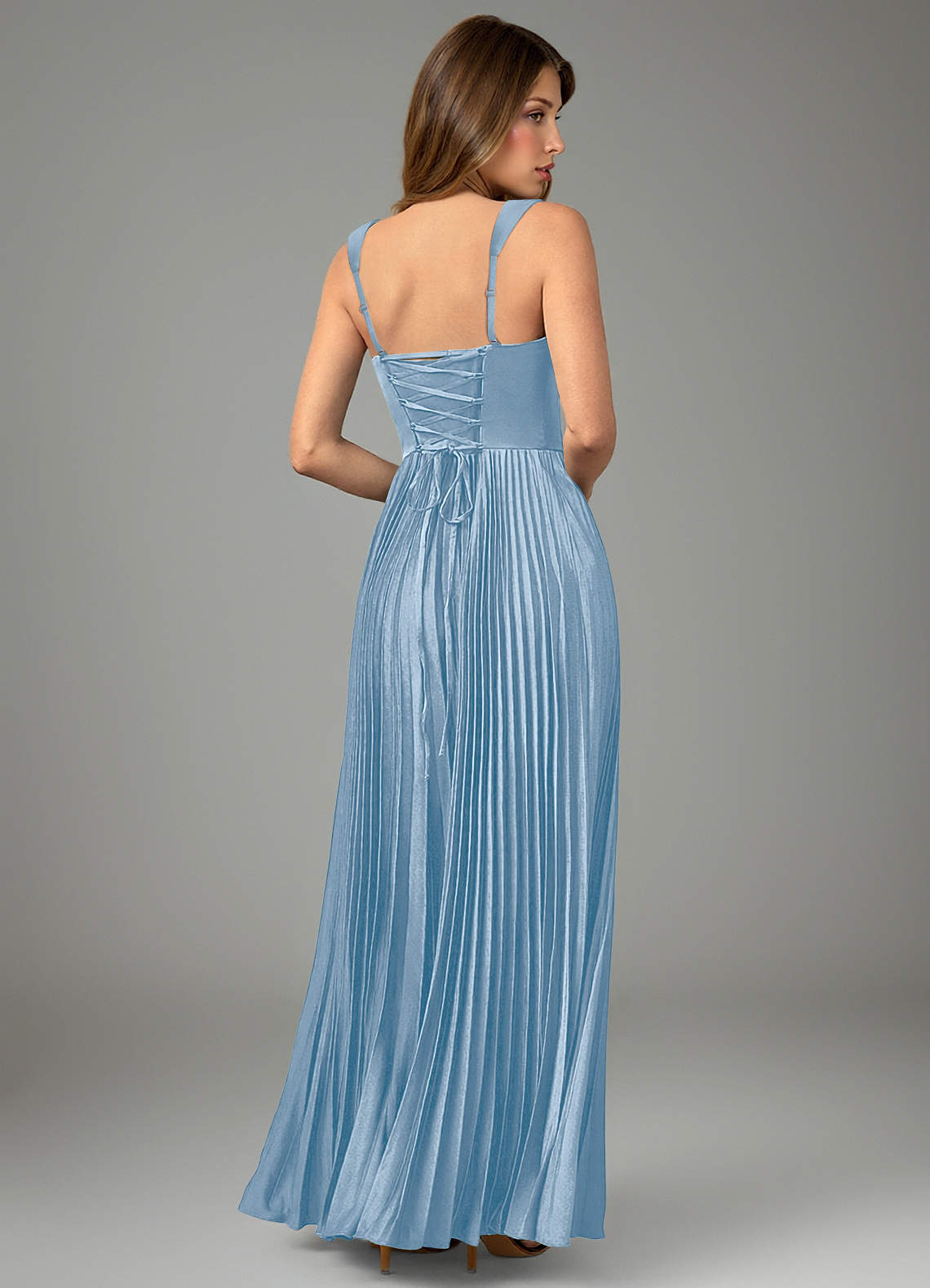 Avenelle A-Line Sweetheart Stretch Satin Bridesmaid Dress in Powder Blue