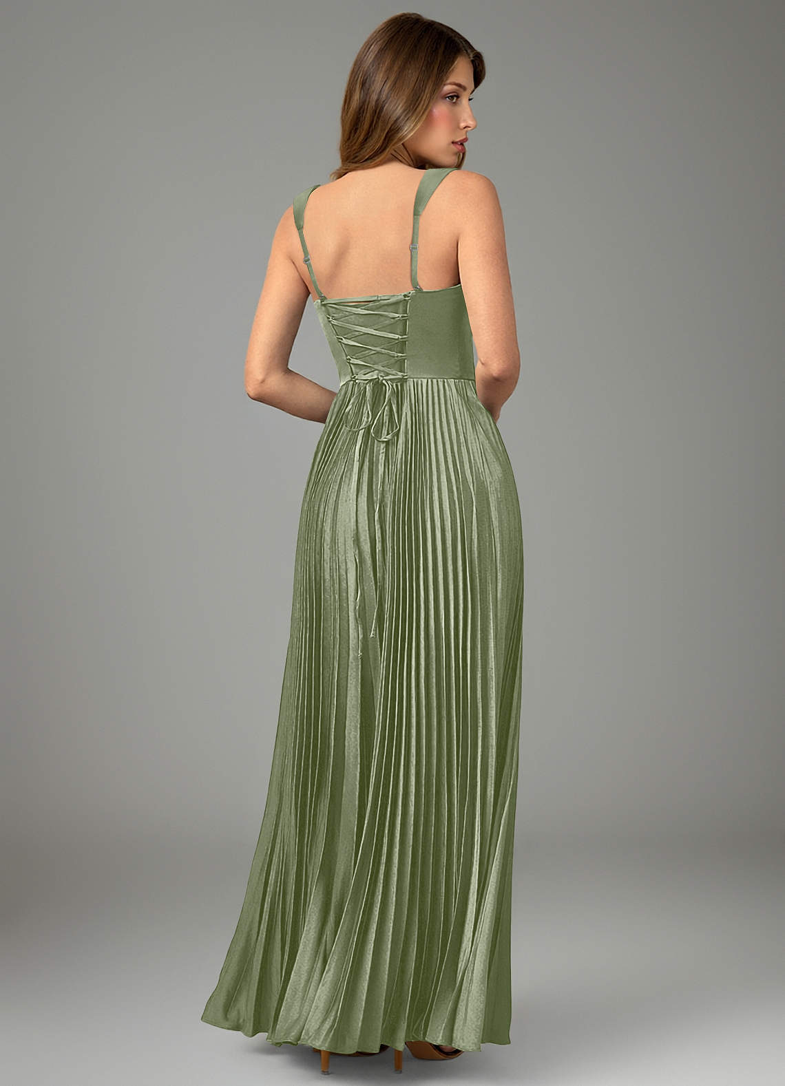 Avenelle A-Line Sweetheart Stretch Satin Bridesmaid Dress in Pistachio