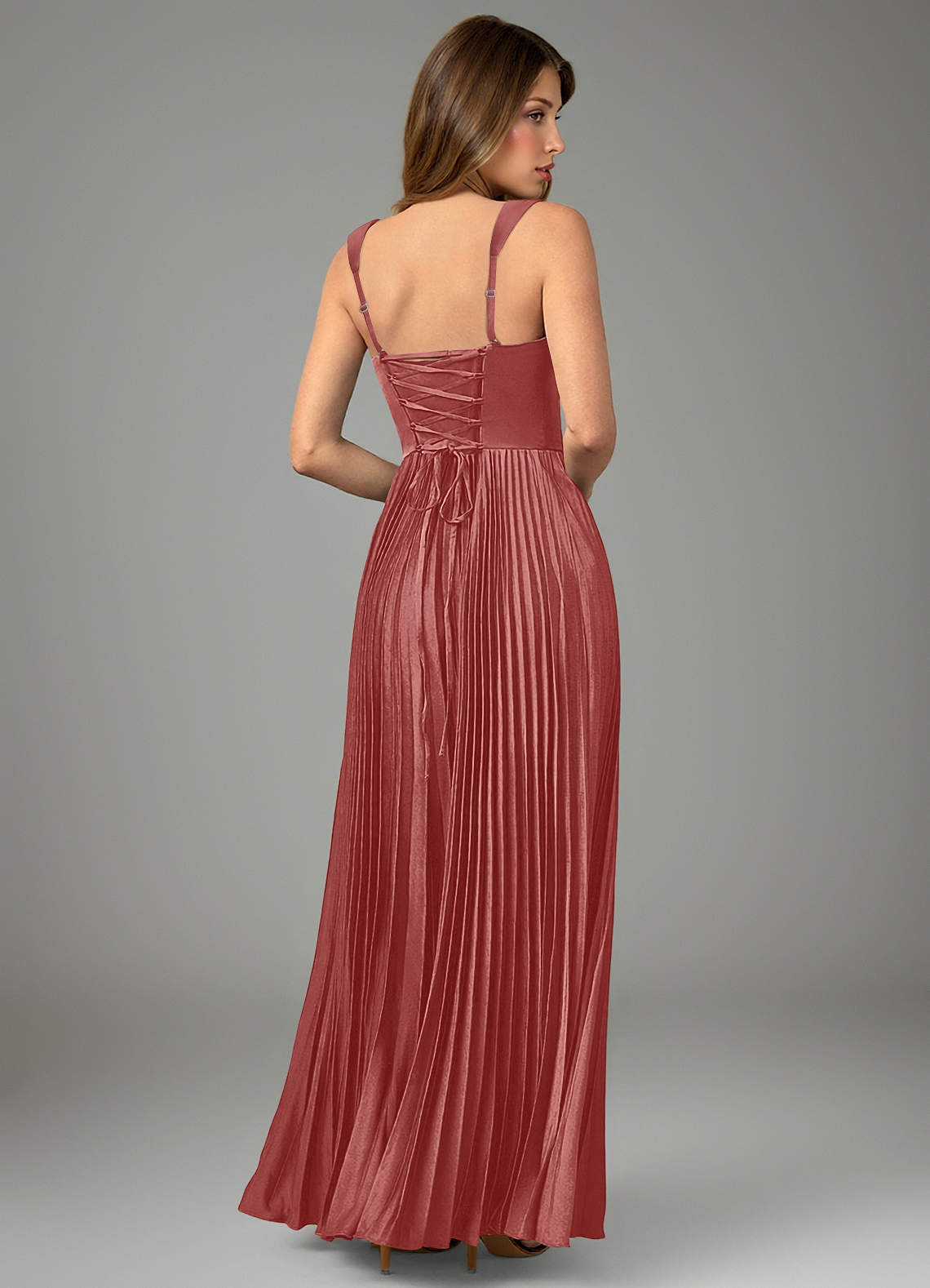 Avenelle A-Line Sweetheart Stretch Satin Bridesmaid Dress in Antique Rose