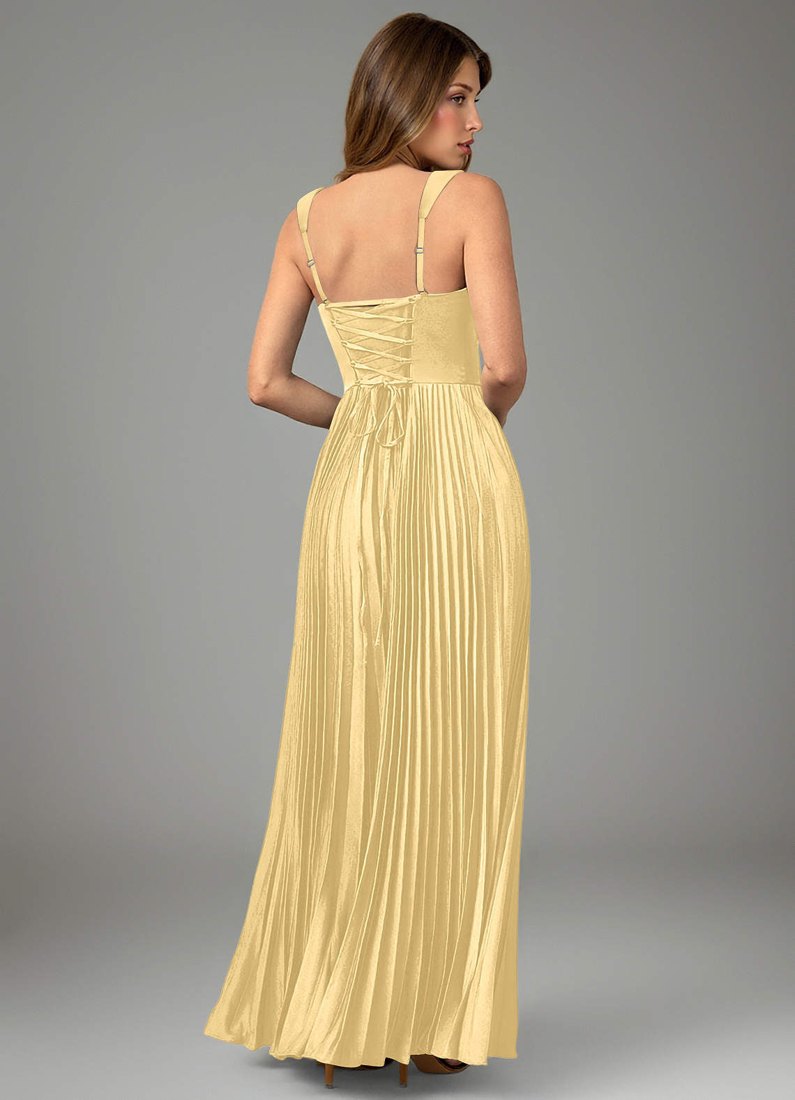 Avenelle A-Line Sweetheart Stretch Satin Bridesmaid Dress in Butter