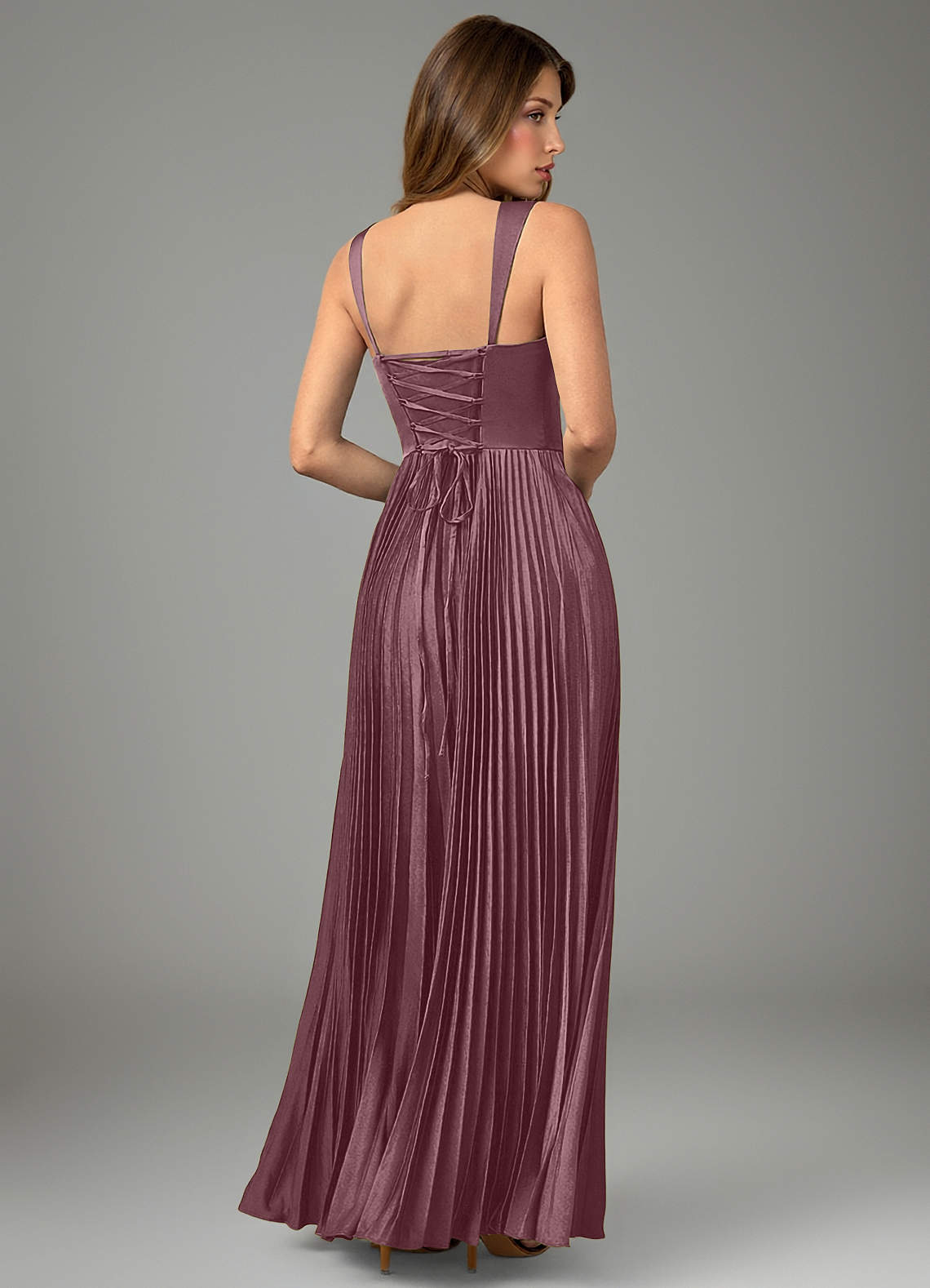 Avenelle A-Line Sweetheart Stretch Satin Bridesmaid Dress in Amethyst