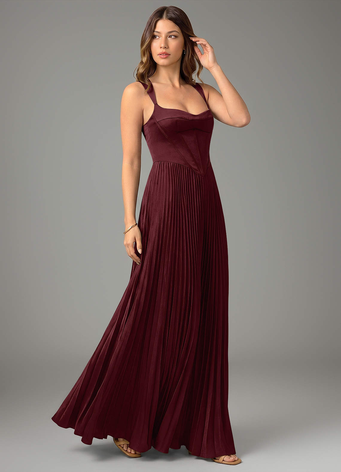Avenelle A-Line Sweetheart Stretch Satin Bridesmaid Dress