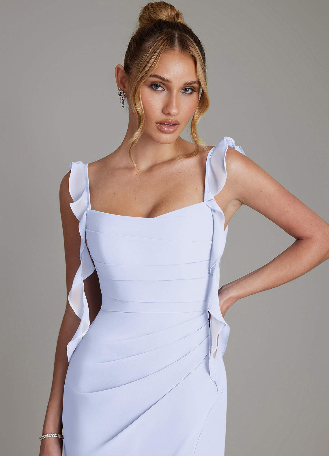Jessamine Mermaid Sweetheart Chiffon Bridesmaid Dress in Lavender
