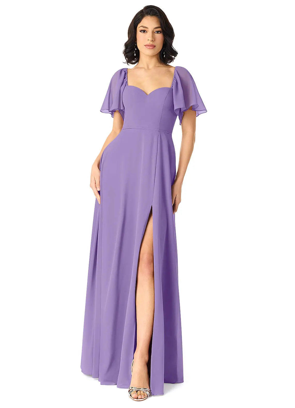 Chloe A-Line Sweetheart Chiffon Bridesmaid Dress in Tahiti
