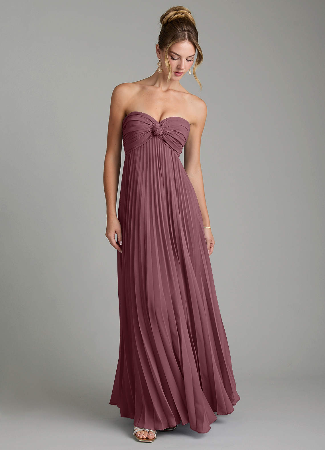 Tempest A-Line Sweetheart Chiffon Bridesmaid Dress in Sangria
