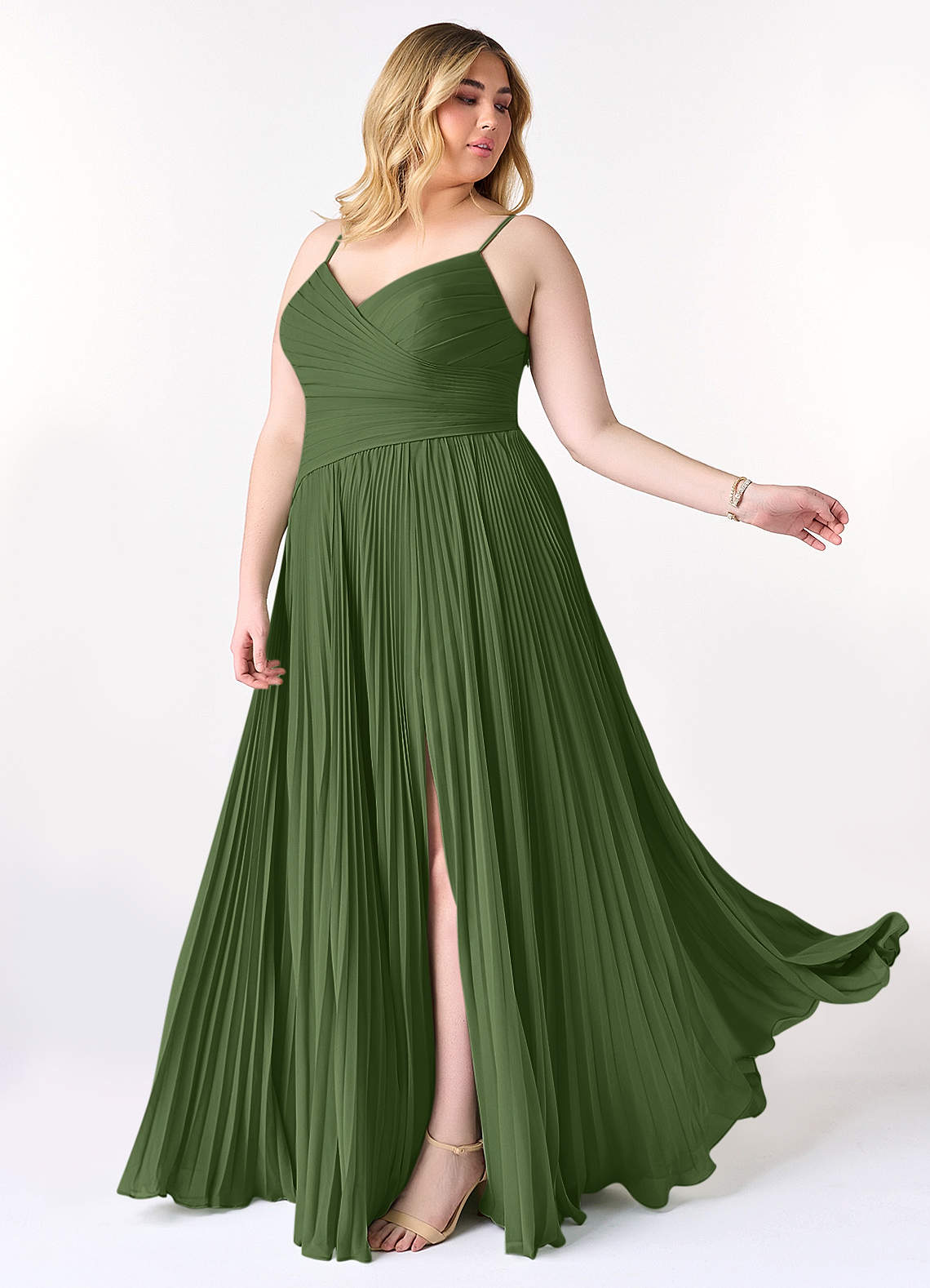 Vini A-Line V-Neck Chiffon Bridesmaid Dress