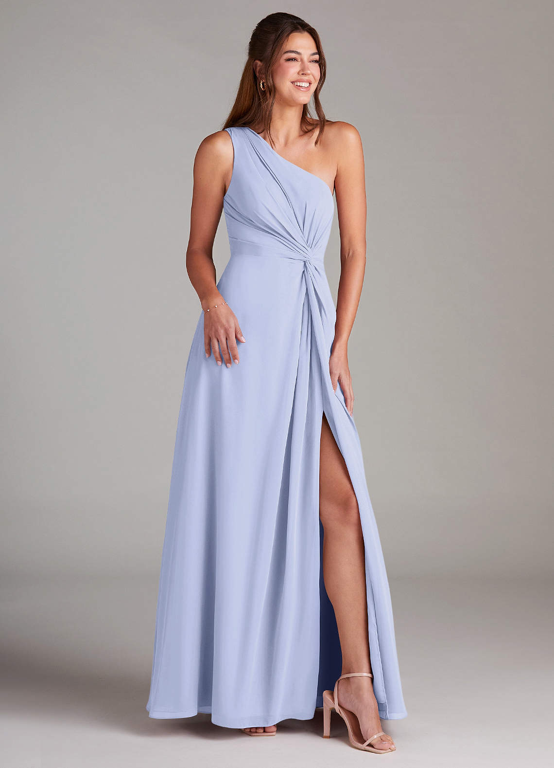 Brooke A-Line One-Shoulder Chiffon Bridesmaid Dress
