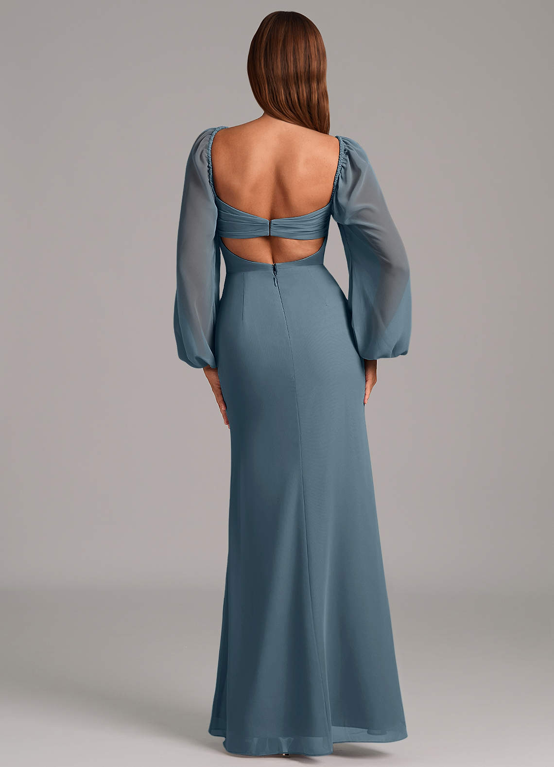 Brixley Mermaid Sweetheart Chiffon Bridesmaid Dress in Twilight