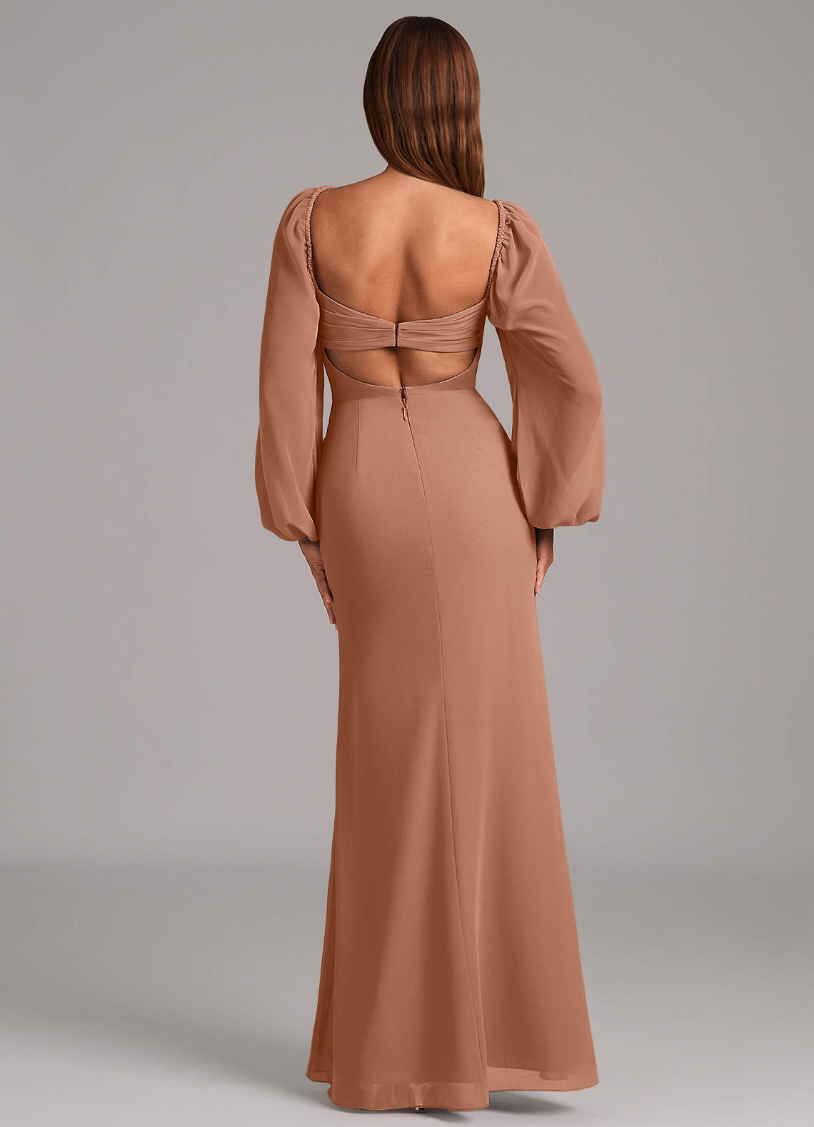 Brixley Mermaid Sweetheart Chiffon Bridesmaid Dress in Bronzer