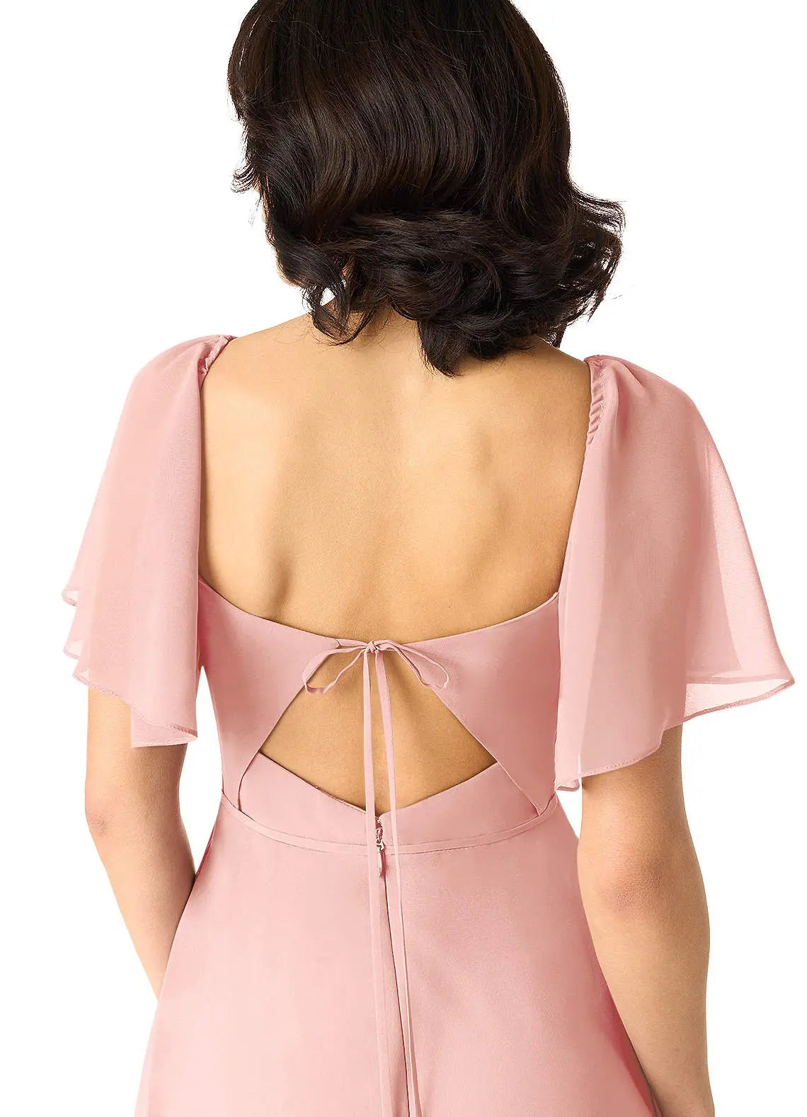 Chloe A-Line Sweetheart Chiffon Bridesmaid Dress in Rosette
