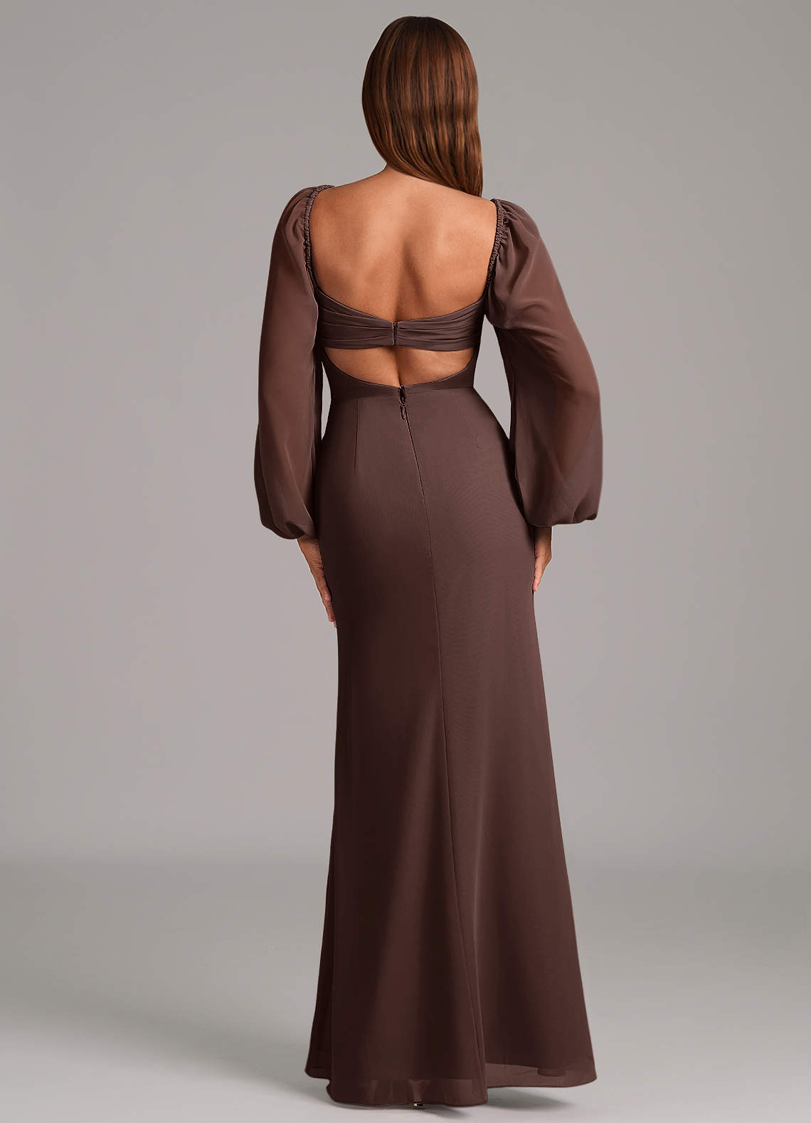 Brixley Mermaid Sweetheart Chiffon Bridesmaid Dress in Ganache