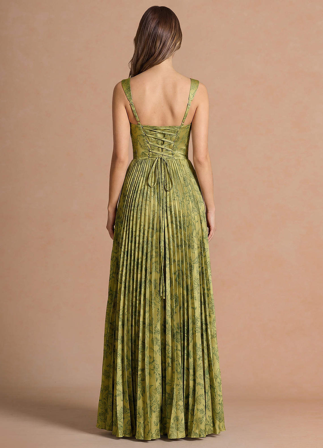 Isonelle A-Line Sweetheart Jacquard Wedding Guest Dress in Moss Navy