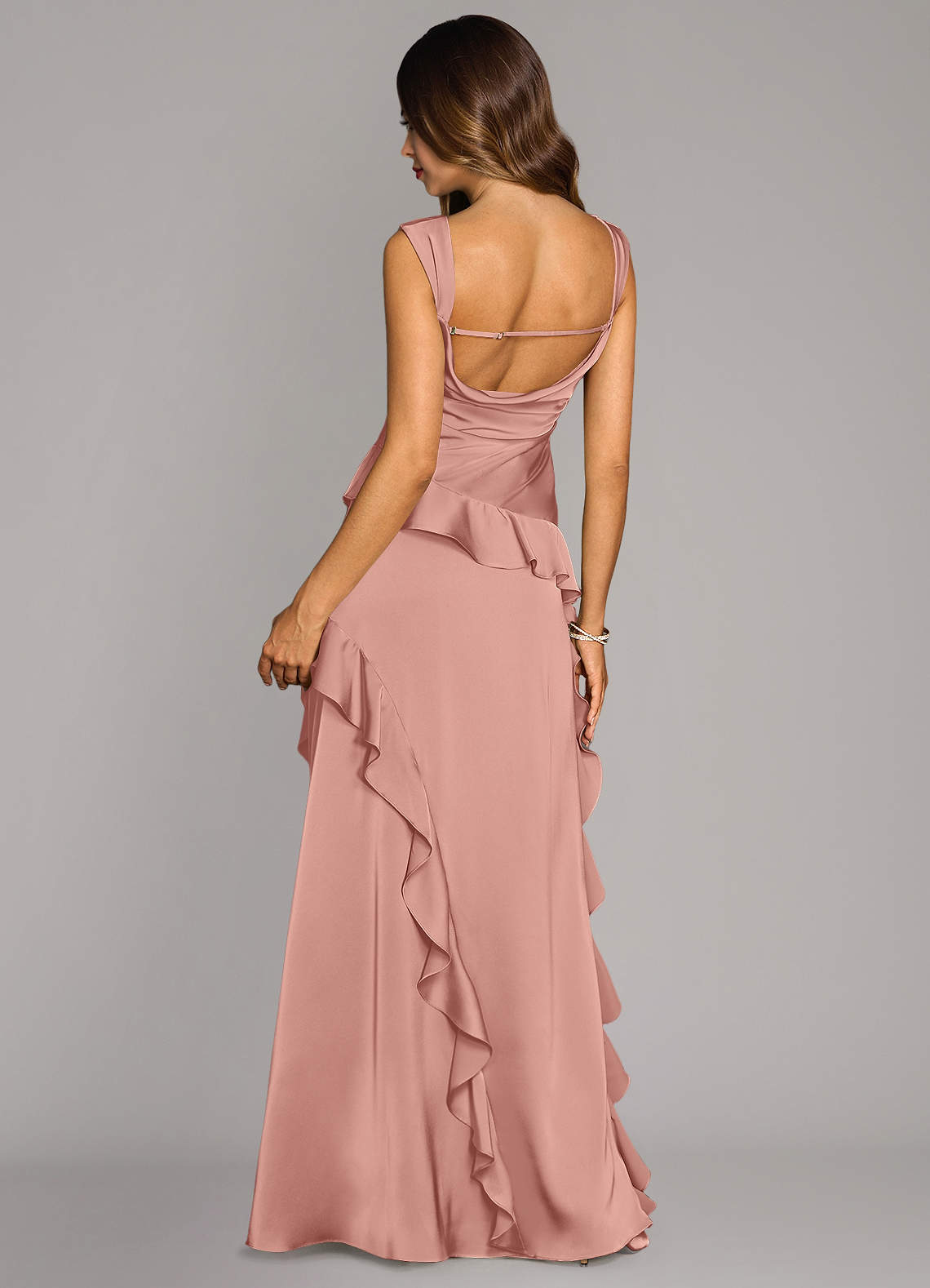 Sloane A-Line Sweetheart Stretch Satin Bridesmaid Dress in Rosette