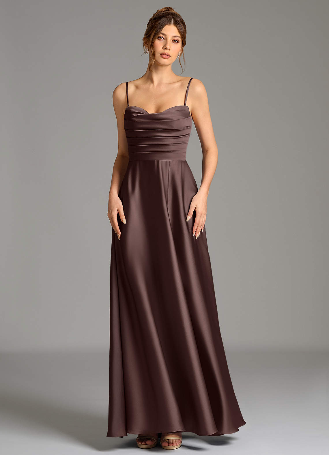 Ayla A-Line Sweetheart Stretch Satin Bridesmaid Dress