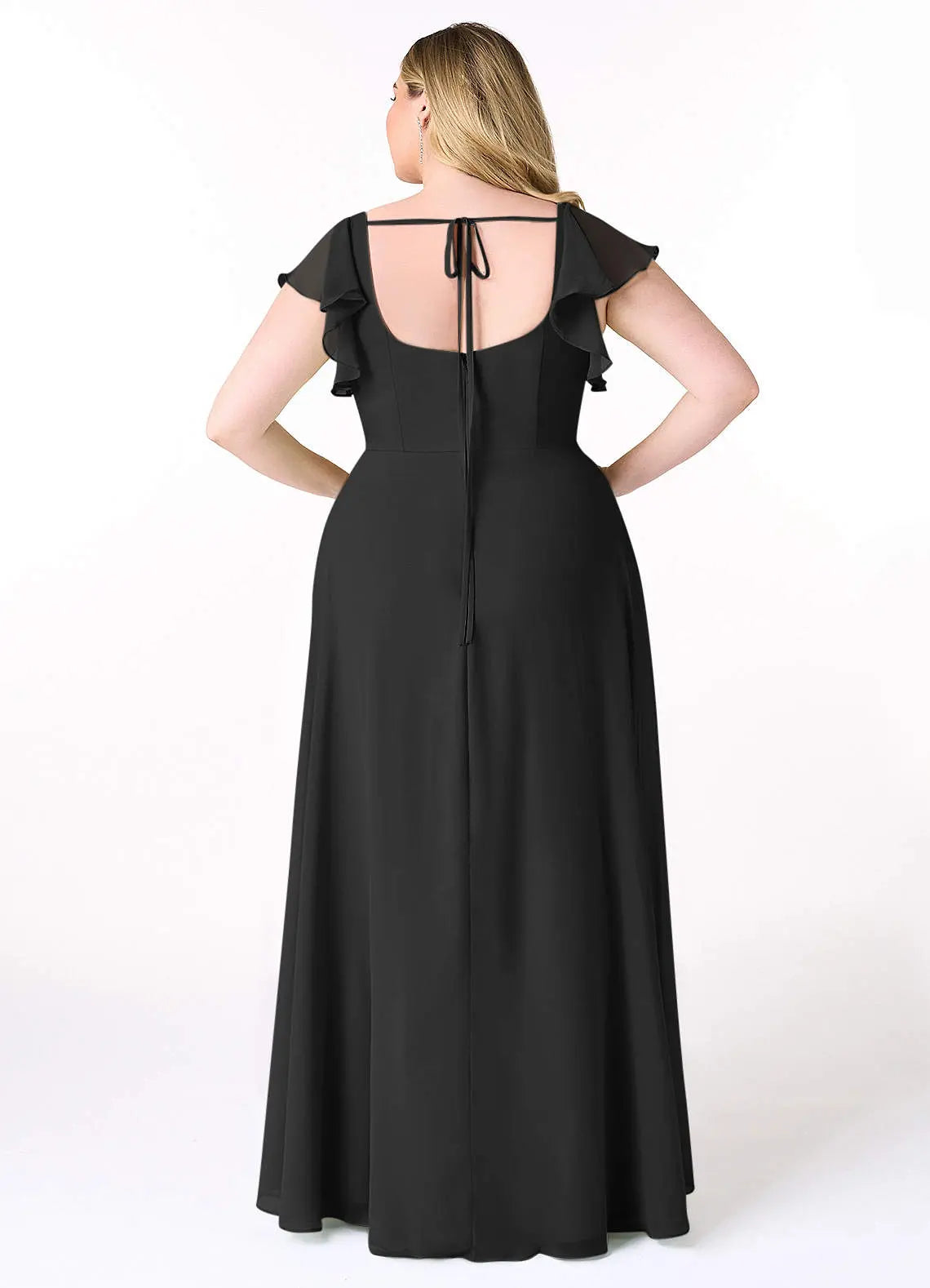 Bondi A-Line Square-Neck Chiffon Bridesmaid Dress