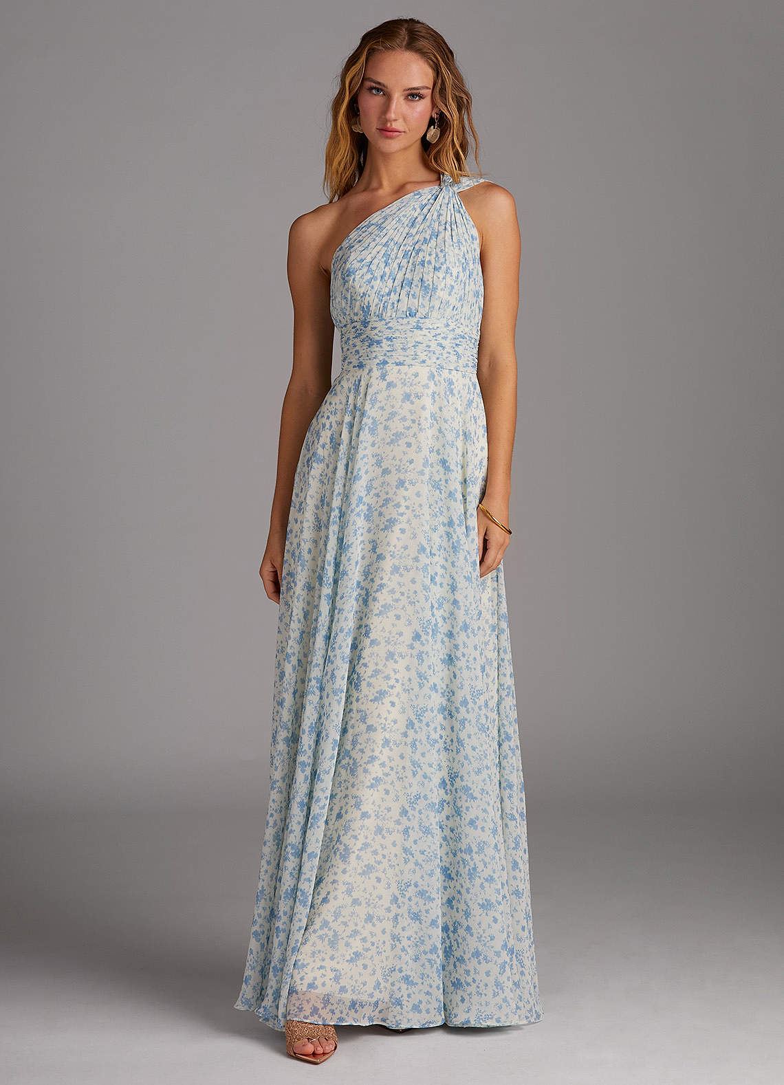 Blue And White Ditsy Floral