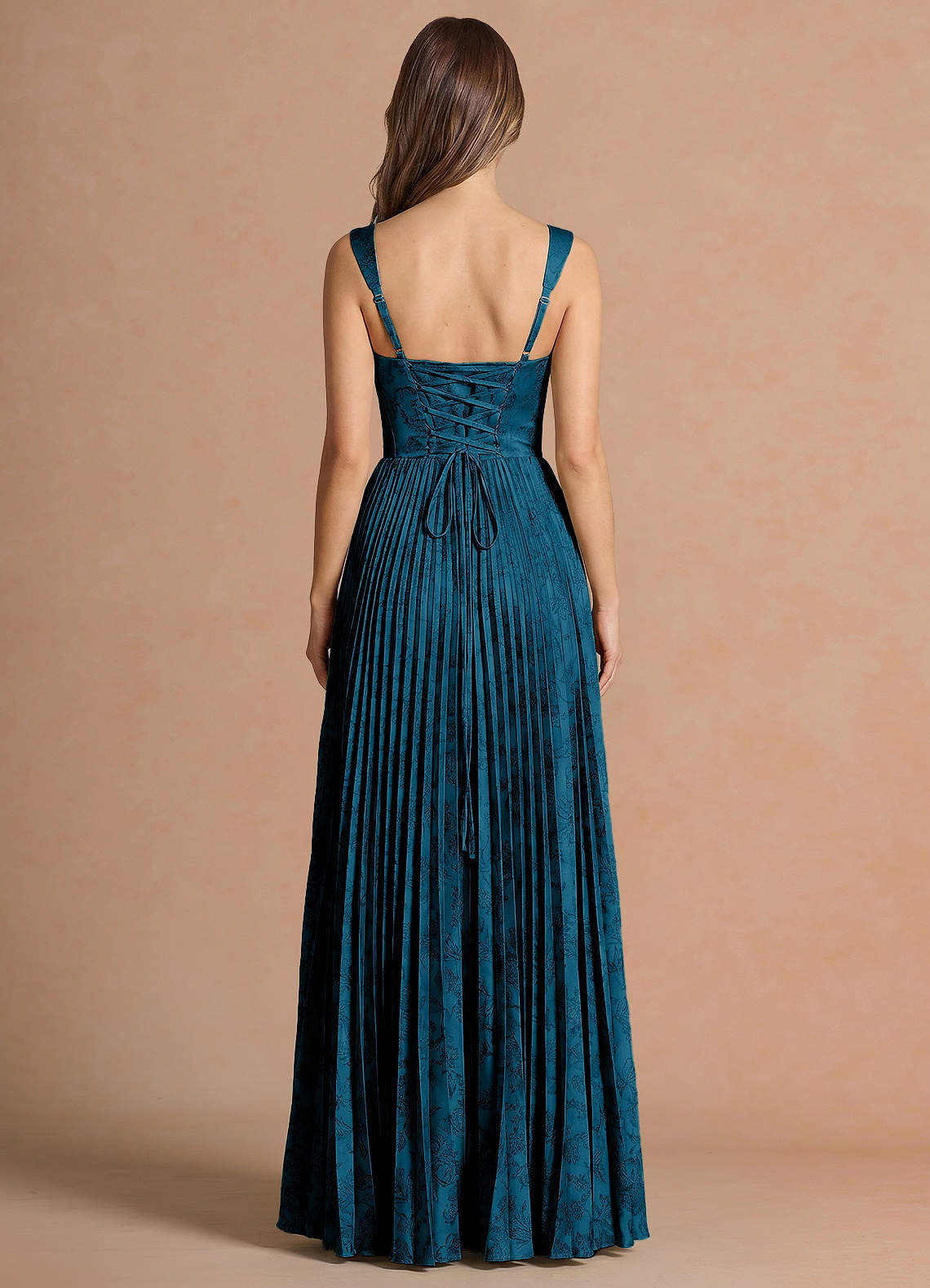 Isonelle A-Line Sweetheart Jacquard Wedding Guest Dress in Navy Black