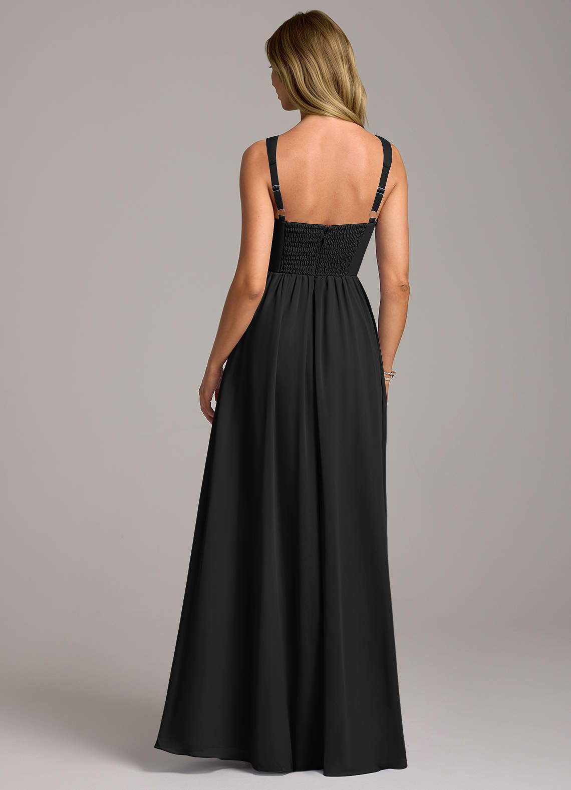 Rosaline A-Line Square-Neck Chiffon Bridesmaid Dress