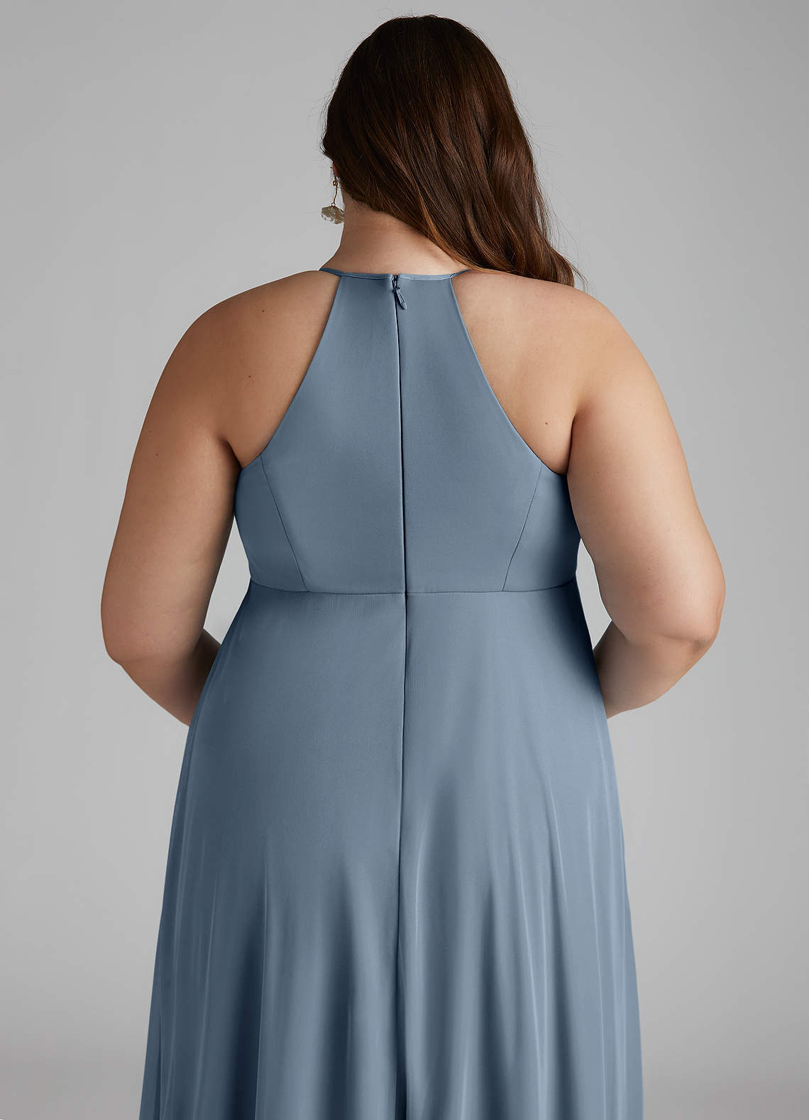 Annabelle A-Line V-Neck Mesh Bridesmaid Dress
