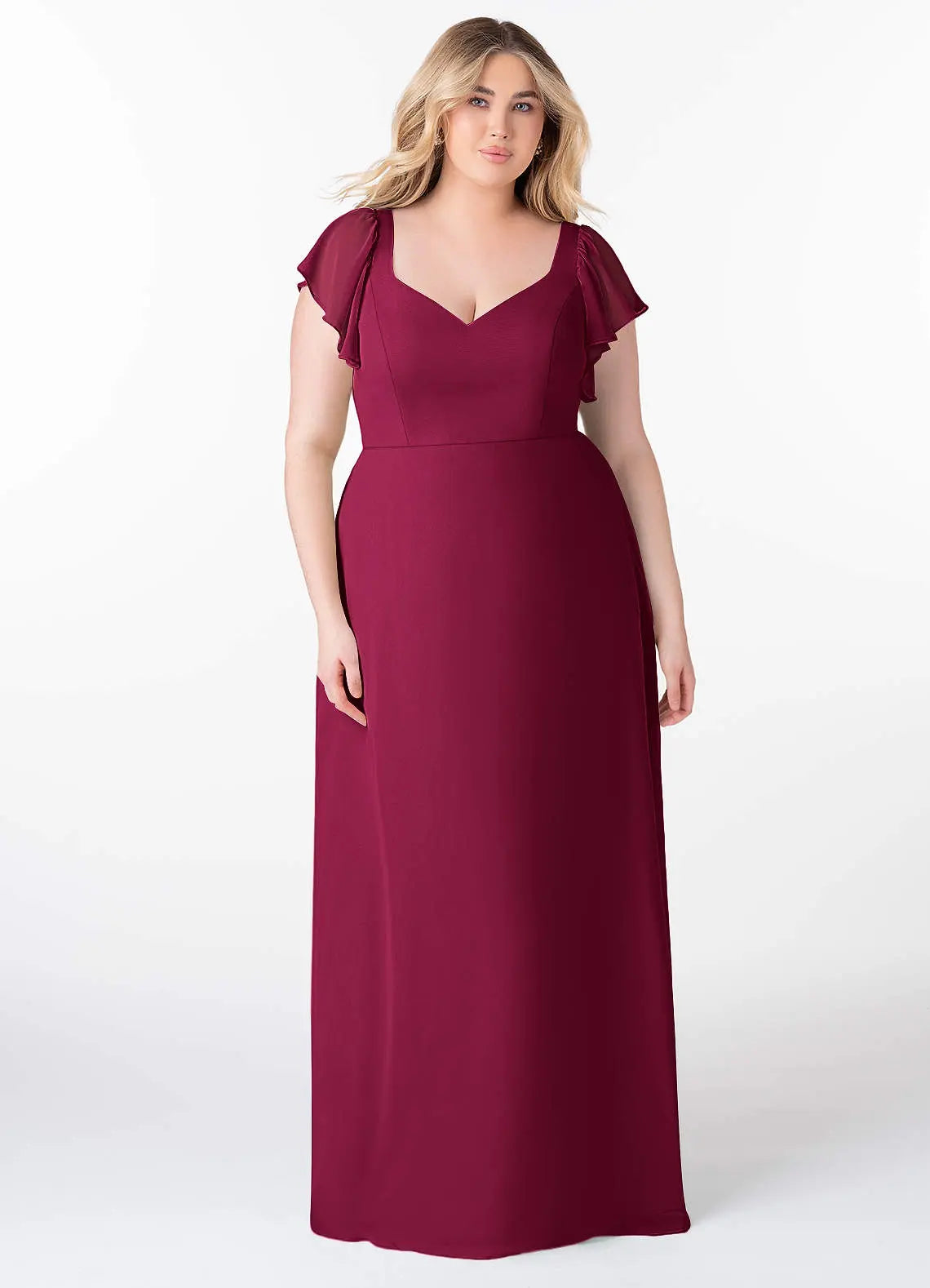 Syenna A-Line V-Neck Chiffon Bridesmaid Dress