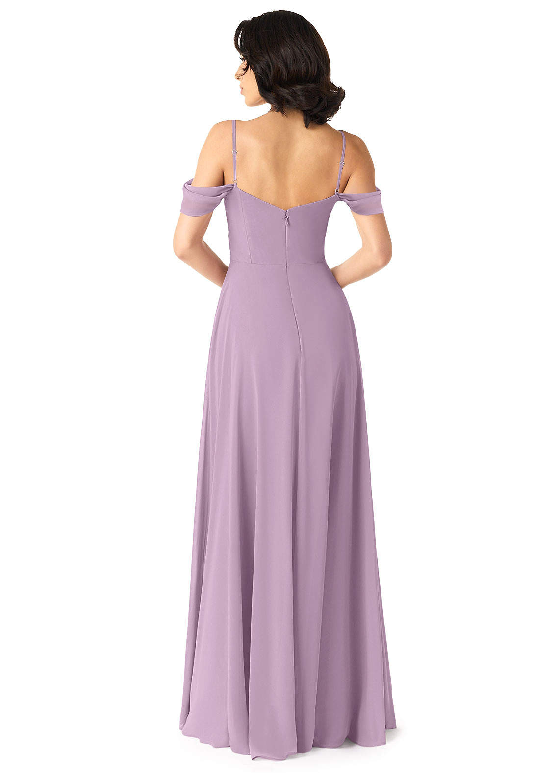 Tancie A-Line Off-the-Shoulder Chiffon Bridesmaid Dress in Wisteria