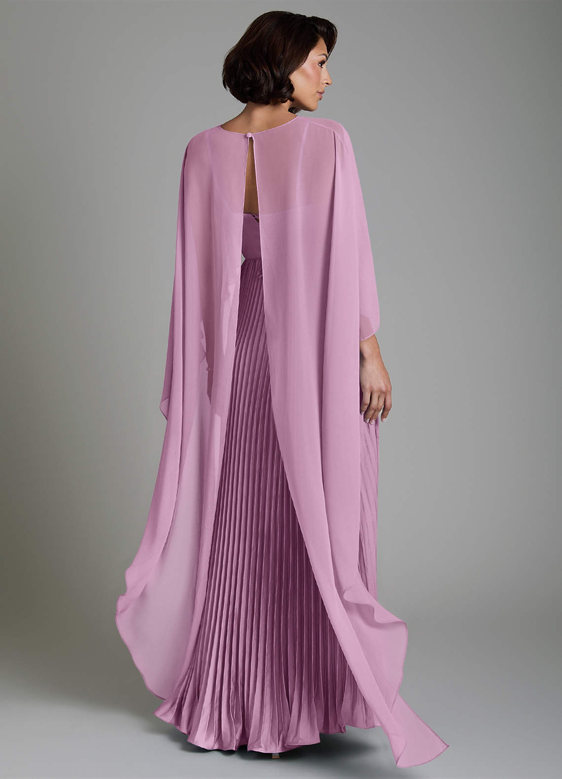Micah A-Line Sweetheart Stretch Satin and Chiffon Bridesmaid Dress in Wisteria