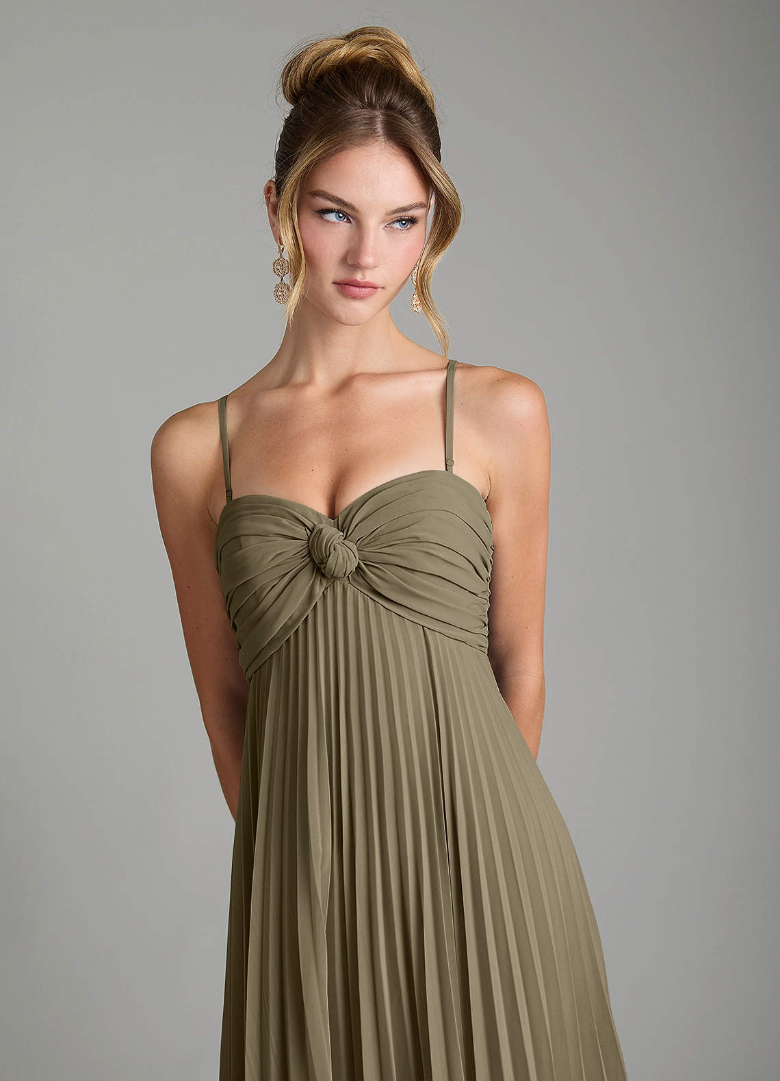 Tempest A-Line Sweetheart Chiffon Bridesmaid Dress in Willow Green