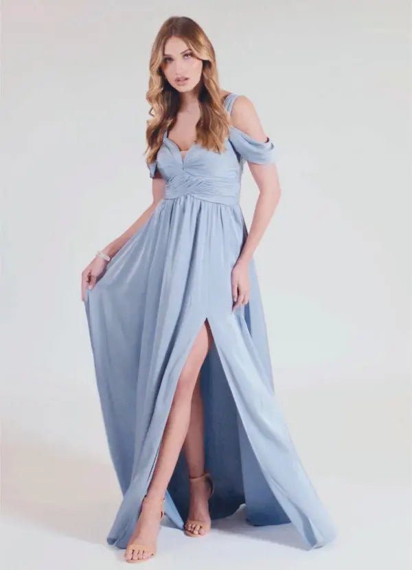 Lianne A-Line Sweetheart Stretch Satin Bridesmaid Dress in Dusty Sage