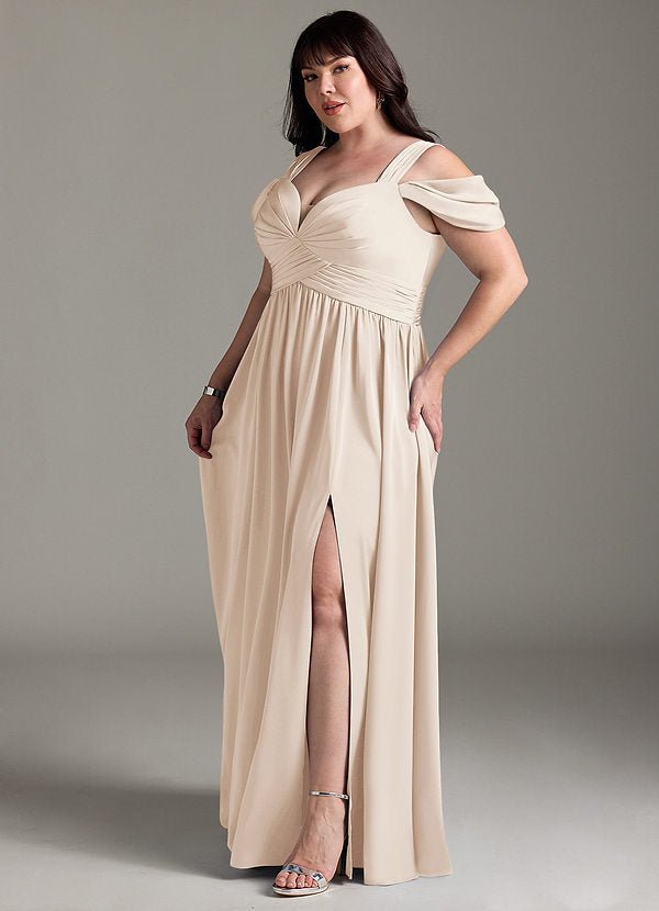Fionora A-Line Sweetheart Stretch Satin Bridesmaid Dress - ZHEXUDAI