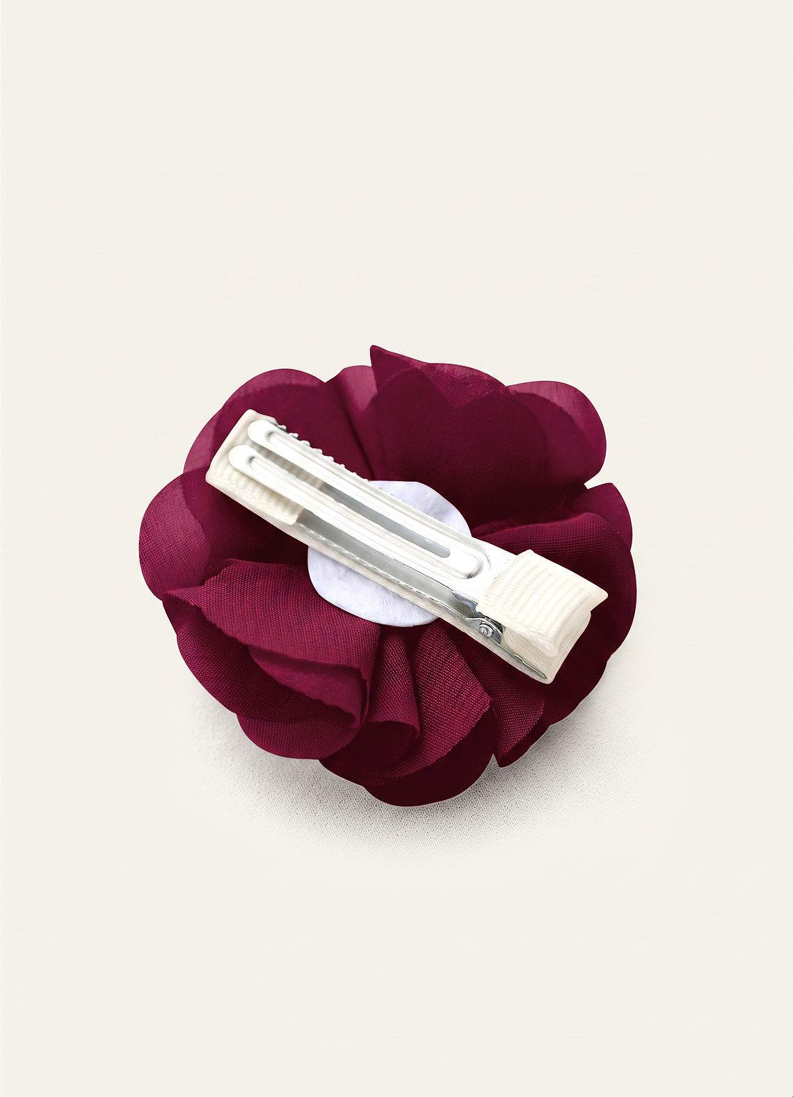 Four-Piece Matching Color Chiffon Hair Clip Set — Burgundy — 图 181/250