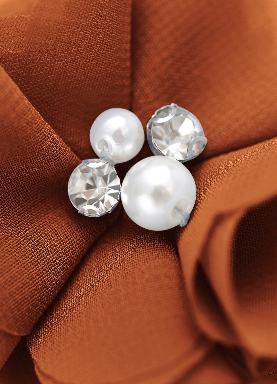 Four-Piece Matching Color Chiffon Hair Clip Set — Cinnamon — 图 243/250