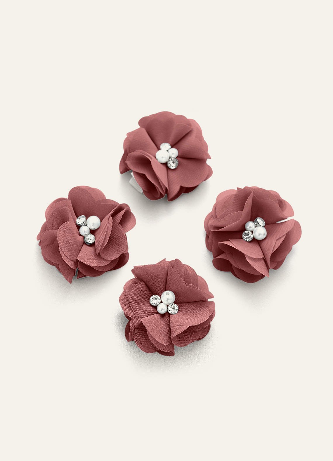 Four-Piece Matching Color Chiffon Hair Clip Set — Amethyst — 图 38/250