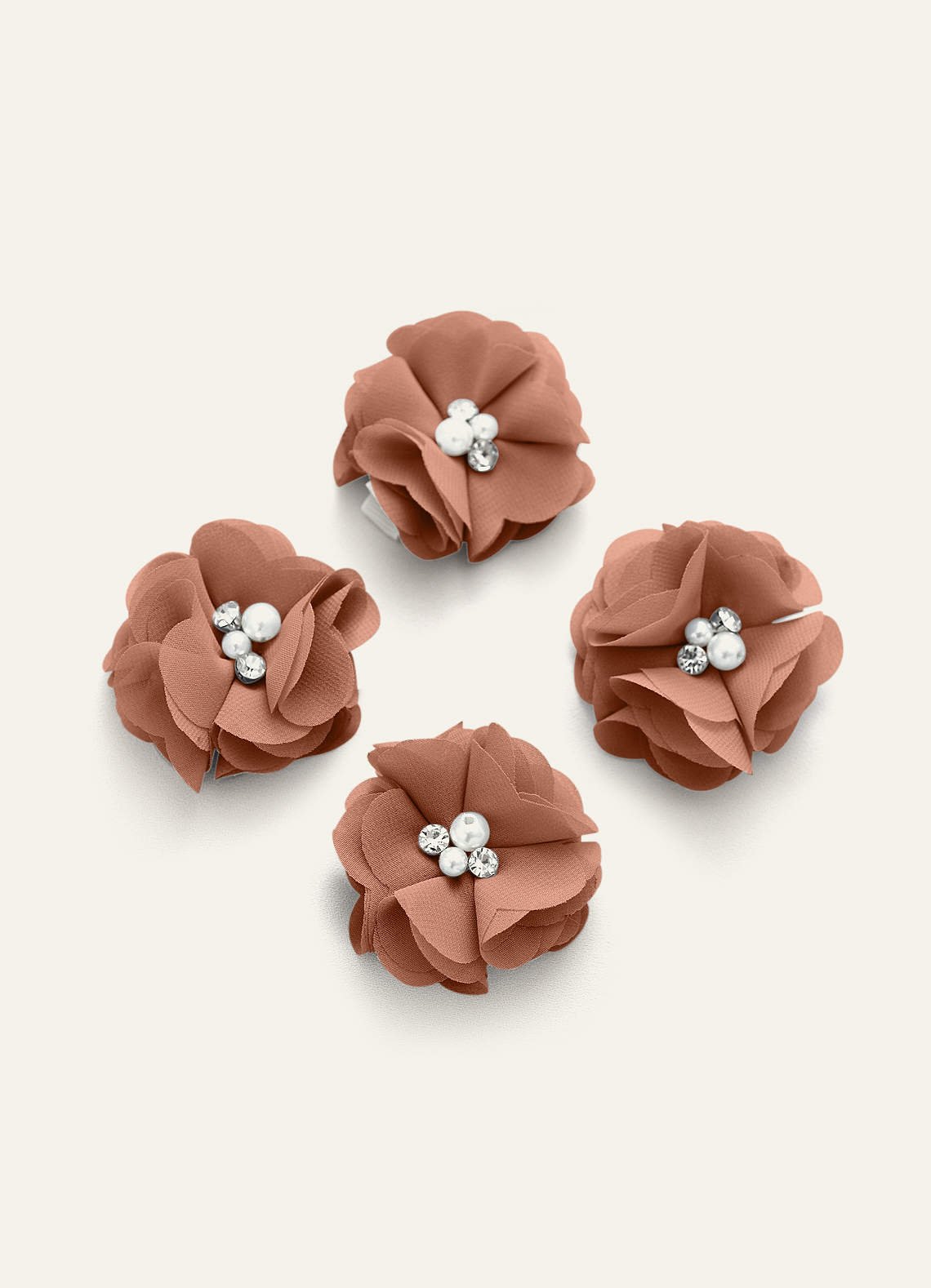 Four-Piece Matching Color Chiffon Hair Clip Set — Bronzer — 图 56/250
