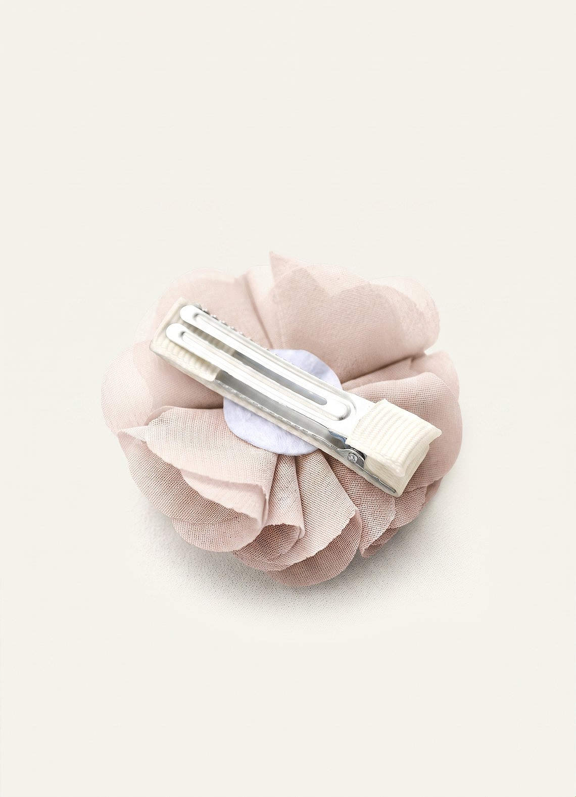 Four-Piece Matching Color Chiffon Hair Clip Set — White Alabaster — 图 191/250