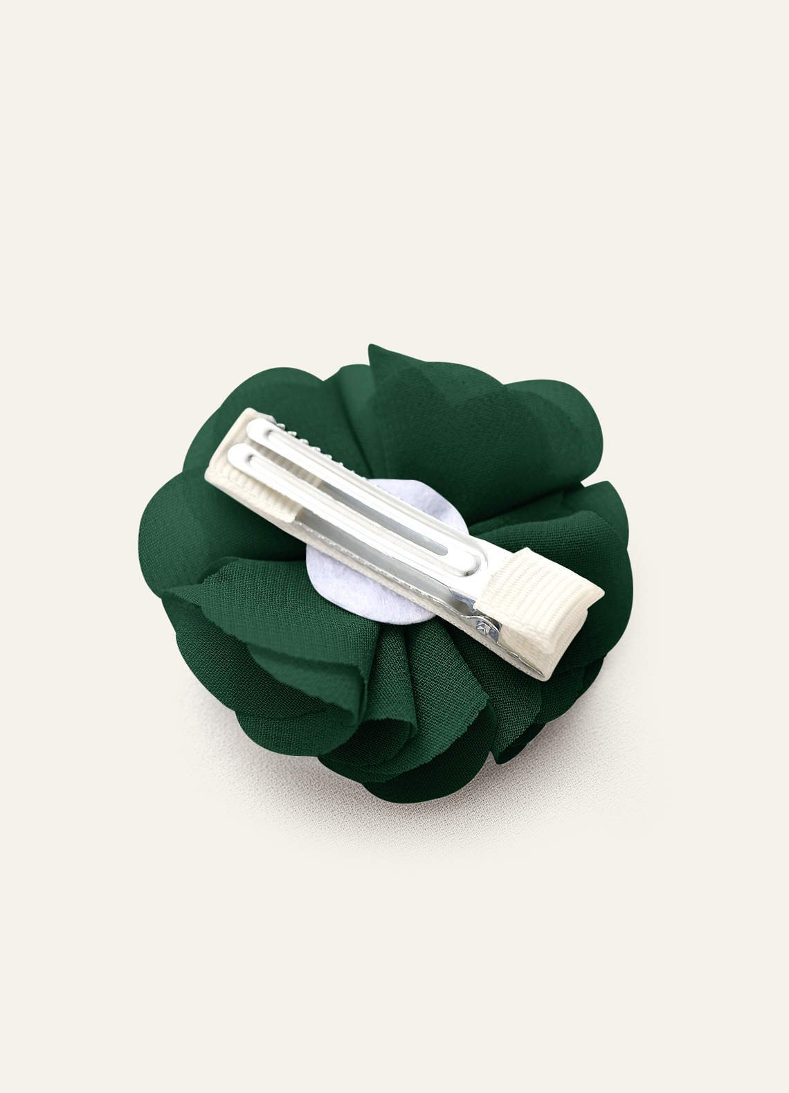 Four-Piece Matching Color Chiffon Hair Clip Set — Dark Green — 图 140/250