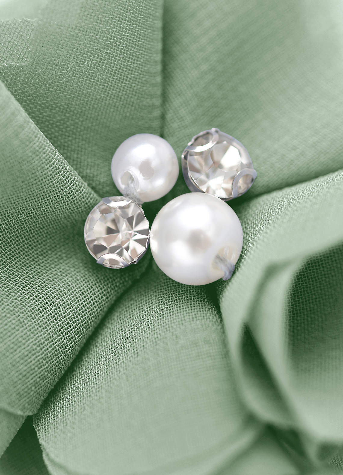 Four-Piece Matching Color Chiffon Hair Clip Set — Agave — 图 201/250