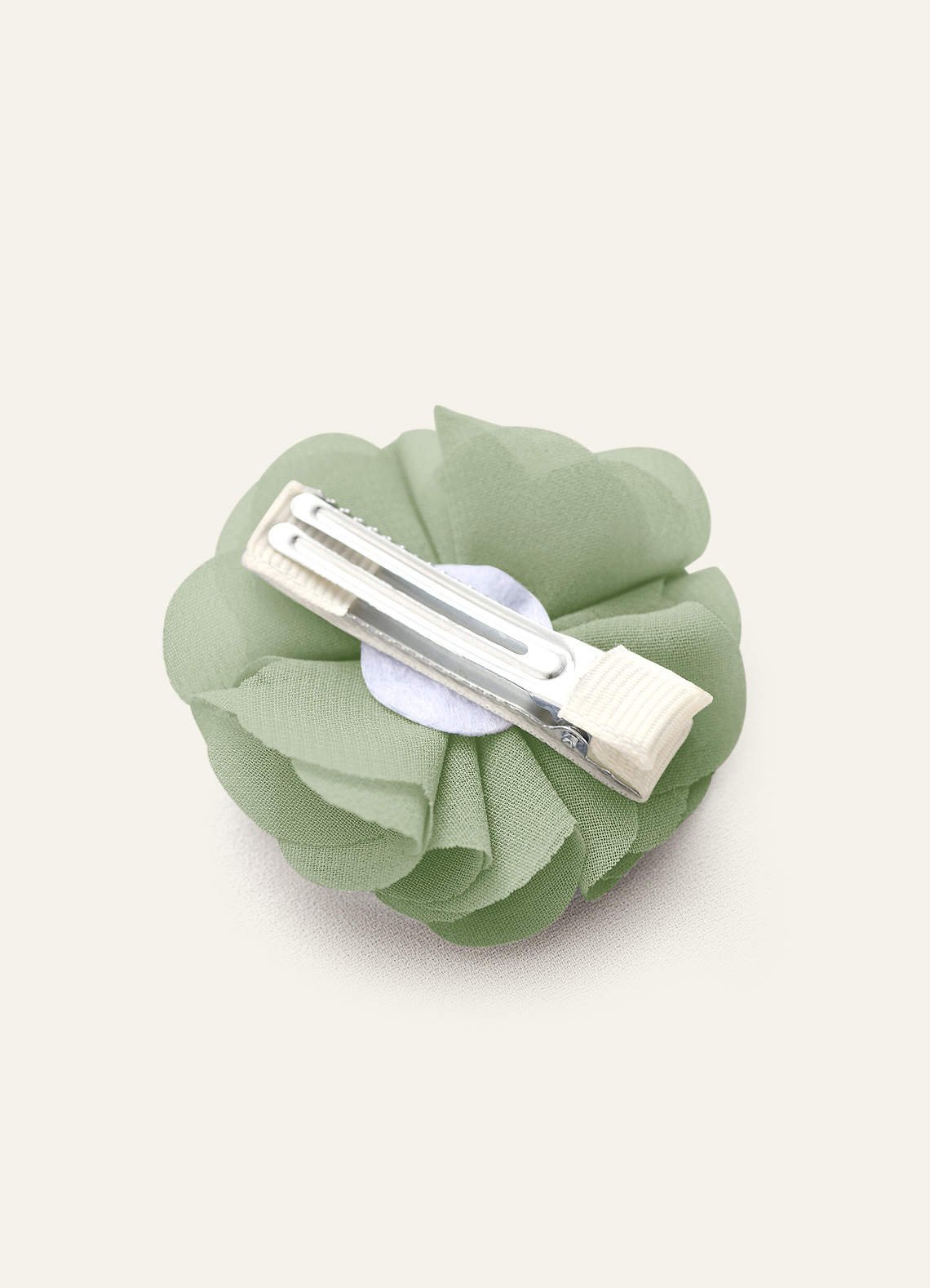 Four-Piece Matching Color Chiffon Hair Clip Set — Dusty Sage — 图 133/250