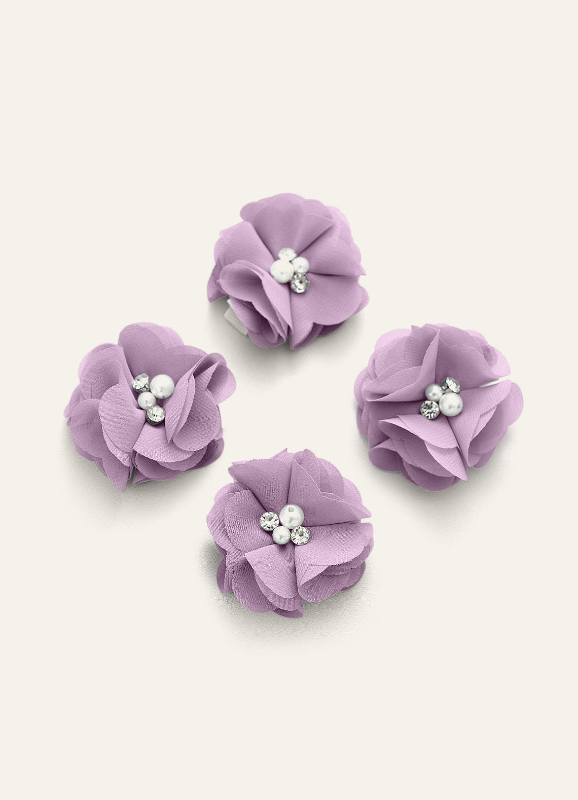 Four-Piece Matching Color Chiffon Hair Clip Set — Wisteria — 图 35/250