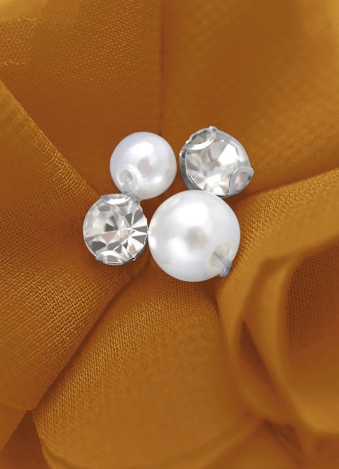 Four-Piece Matching Color Chiffon Hair Clip Set — butterscotch — 图 247/250
