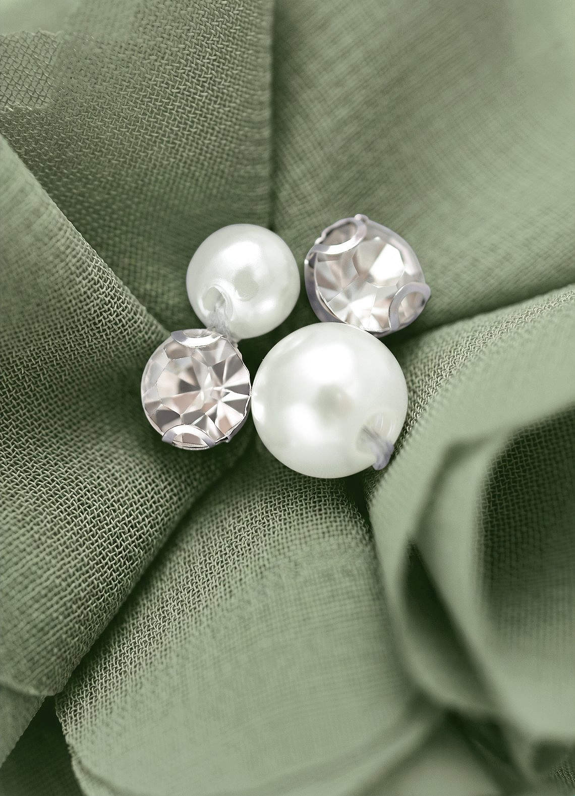 Four-Piece Matching Color Chiffon Hair Clip Set — Pistachio — 图 204/250