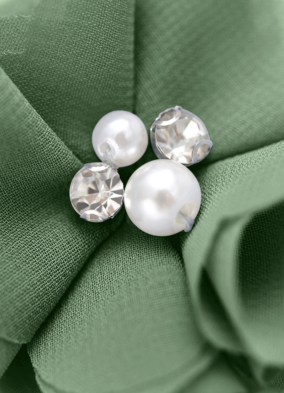 Four-Piece Matching Color Chiffon Hair Clip Set — matcha — 图 202/250