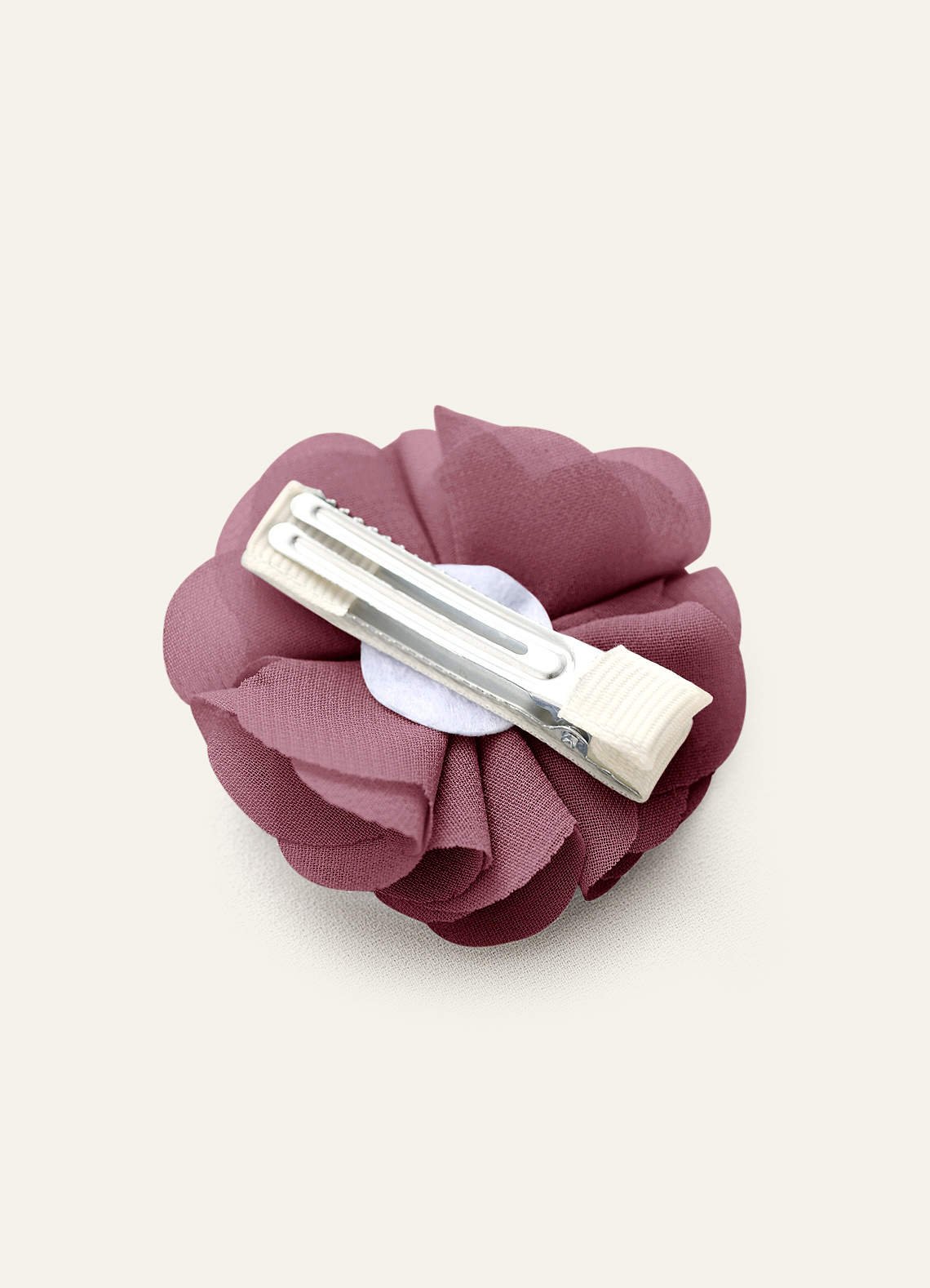 Four-Piece Matching Color Chiffon Hair Clip Set — Vintage Mauve — 图 169/250