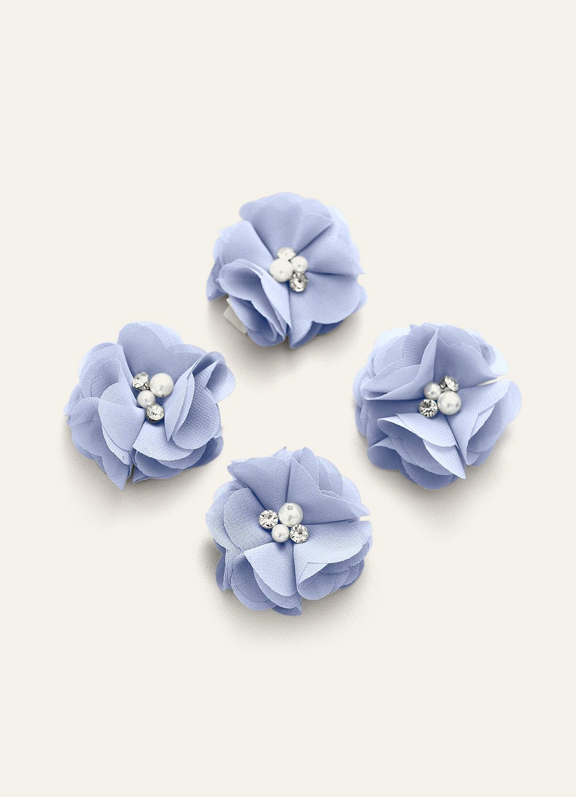 Four-Piece Matching Color Chiffon Hair Clip Set — Ice — 图 65/250