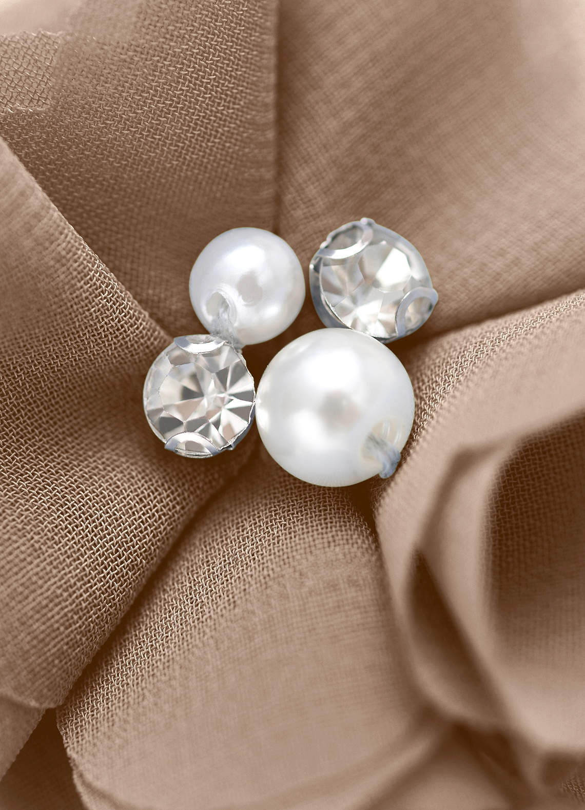 Four-Piece Matching Color Chiffon Hair Clip Set — taupe — 图 250/250