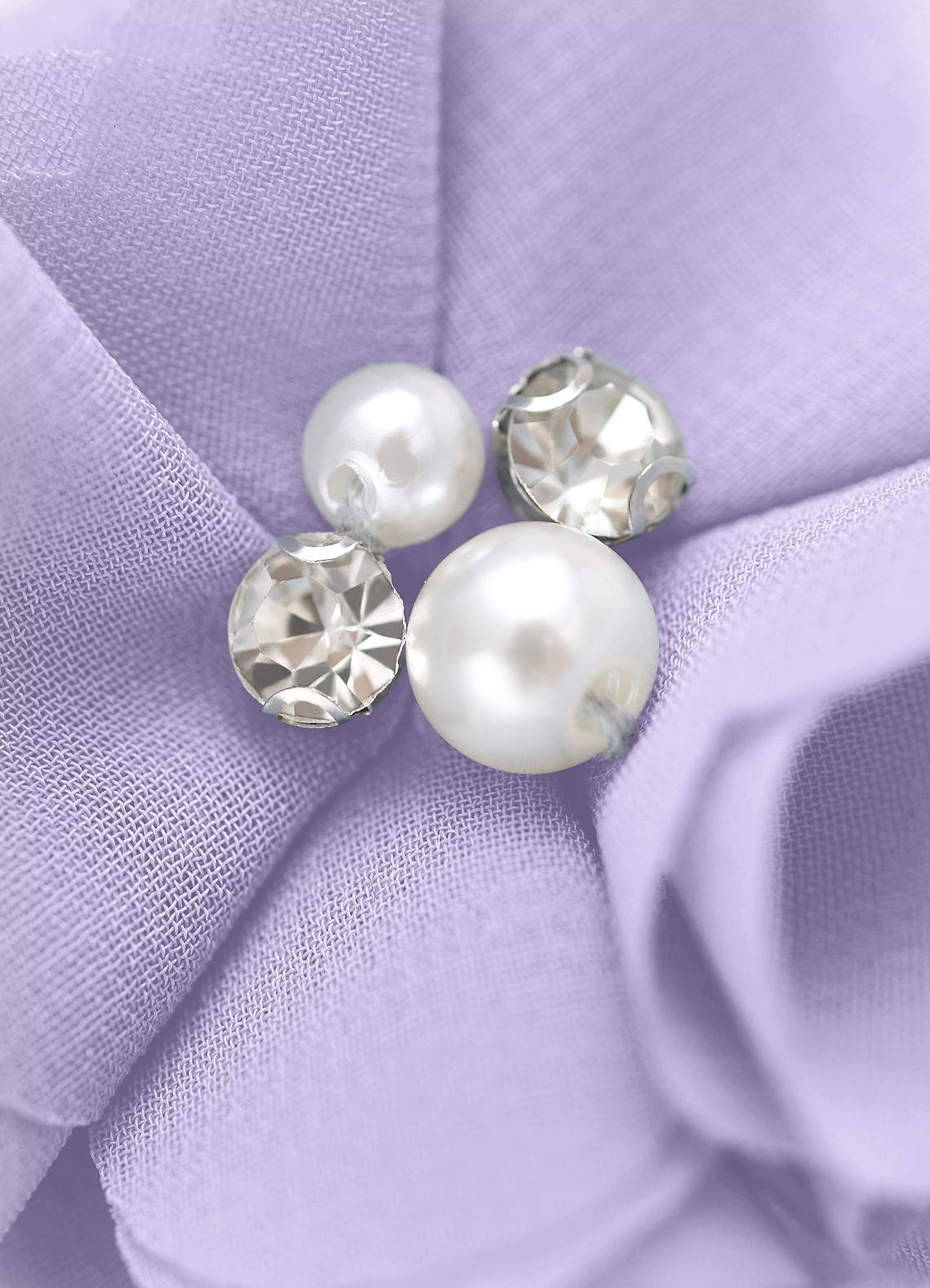 Four-Piece Matching Color Chiffon Hair Clip Set — Lilac — 图 227/250