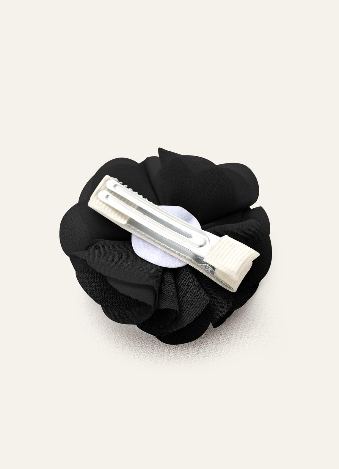 Four-Piece Matching Color Chiffon Hair Clip Set — black — 图 195/250