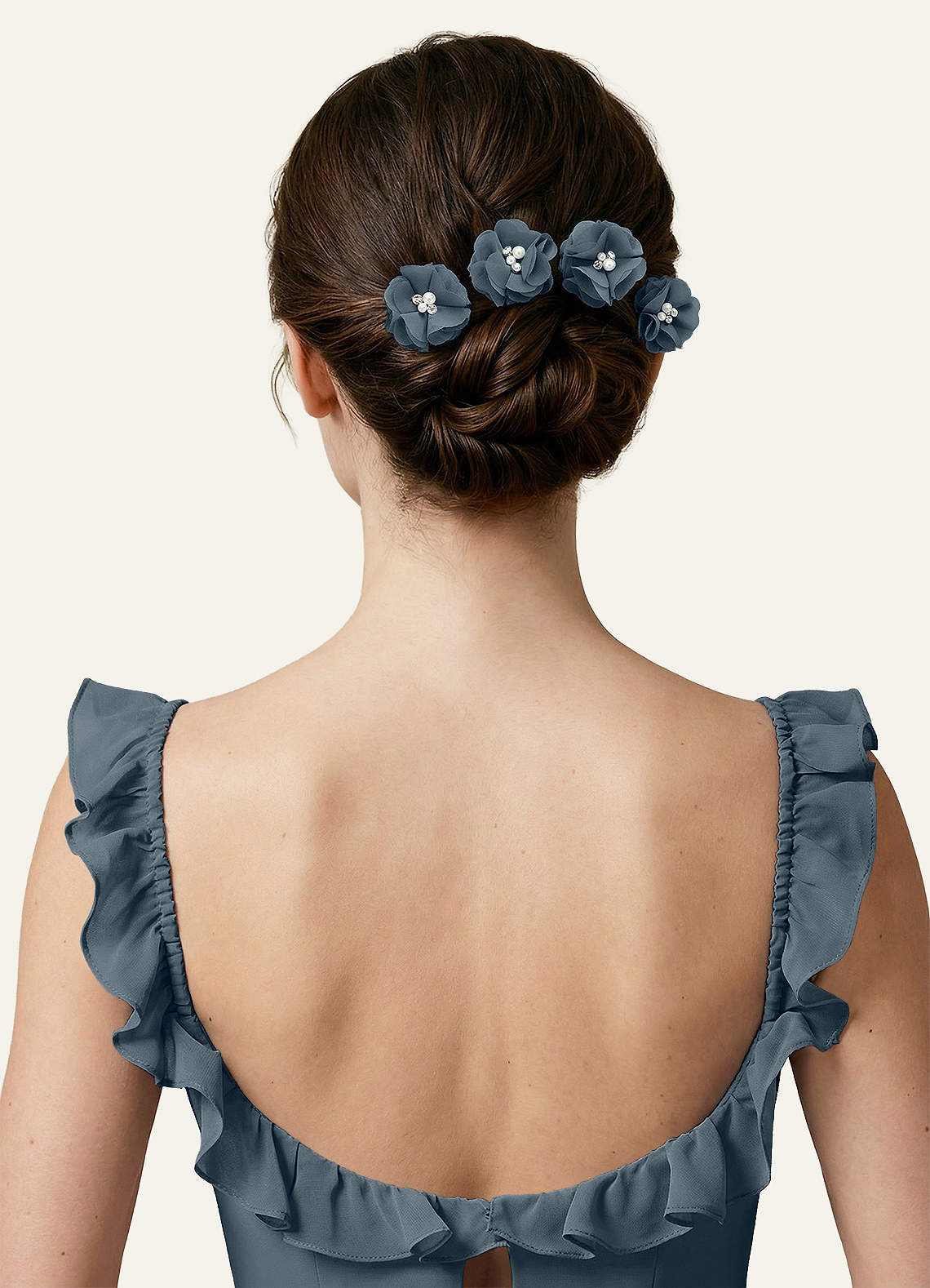 Four-Piece Matching Color Chiffon Hair Clip Set — Twilight — 图 86/250